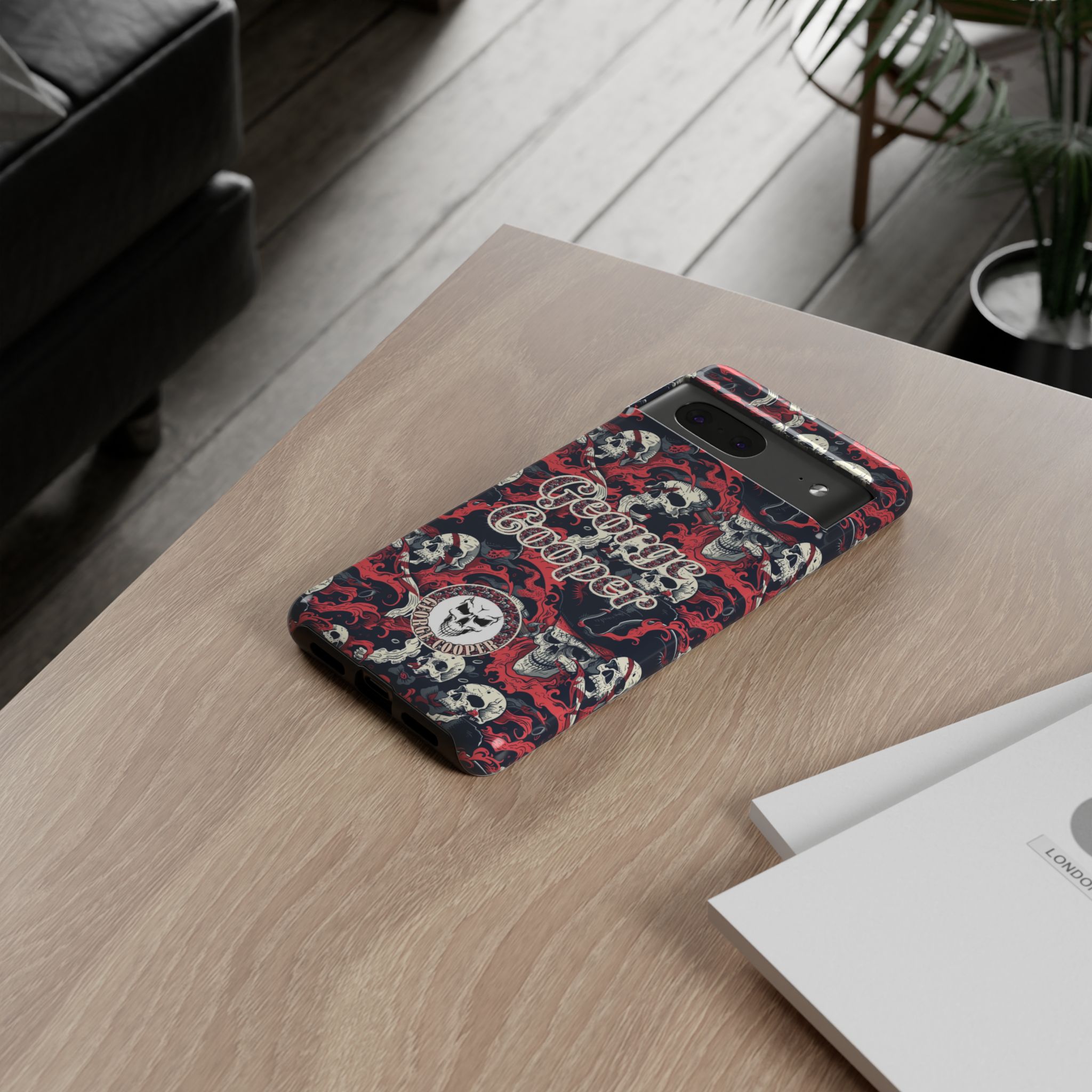 Pirate Collection 001 - Customizable Picture Pattern Tough Cases - iPhone - Samsung Galaxy - Google Pixel - Pirate-Themed Phone Case with Skull and Crossbones Design - Görsel 34