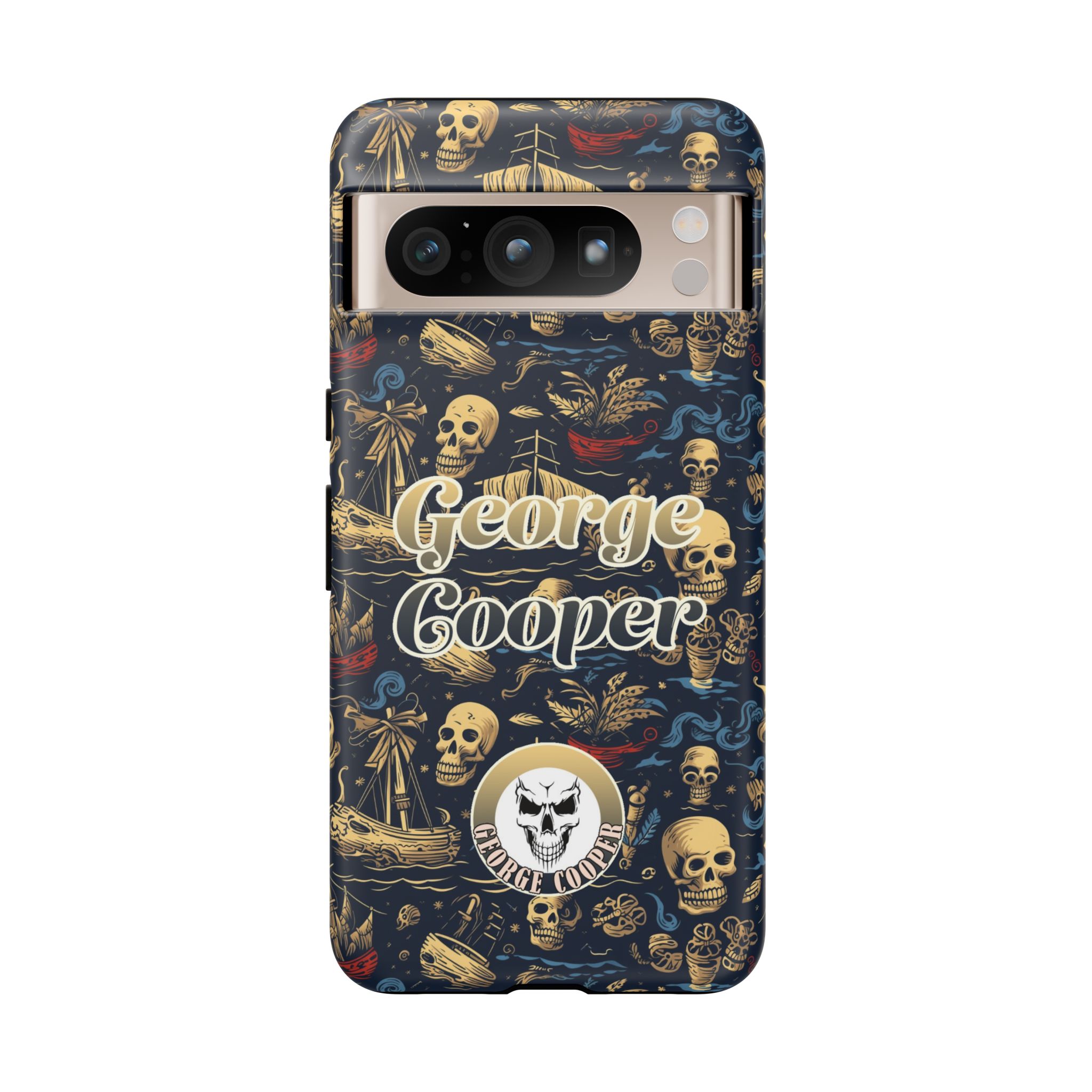 Pirate Collection 002 - Customizable Picture Pattern Tough Cases - iPhone - Samsung Galaxy - Google Pixel - Pirate-Themed Phone Case with Skull and Crossbones Design - Görsel 45