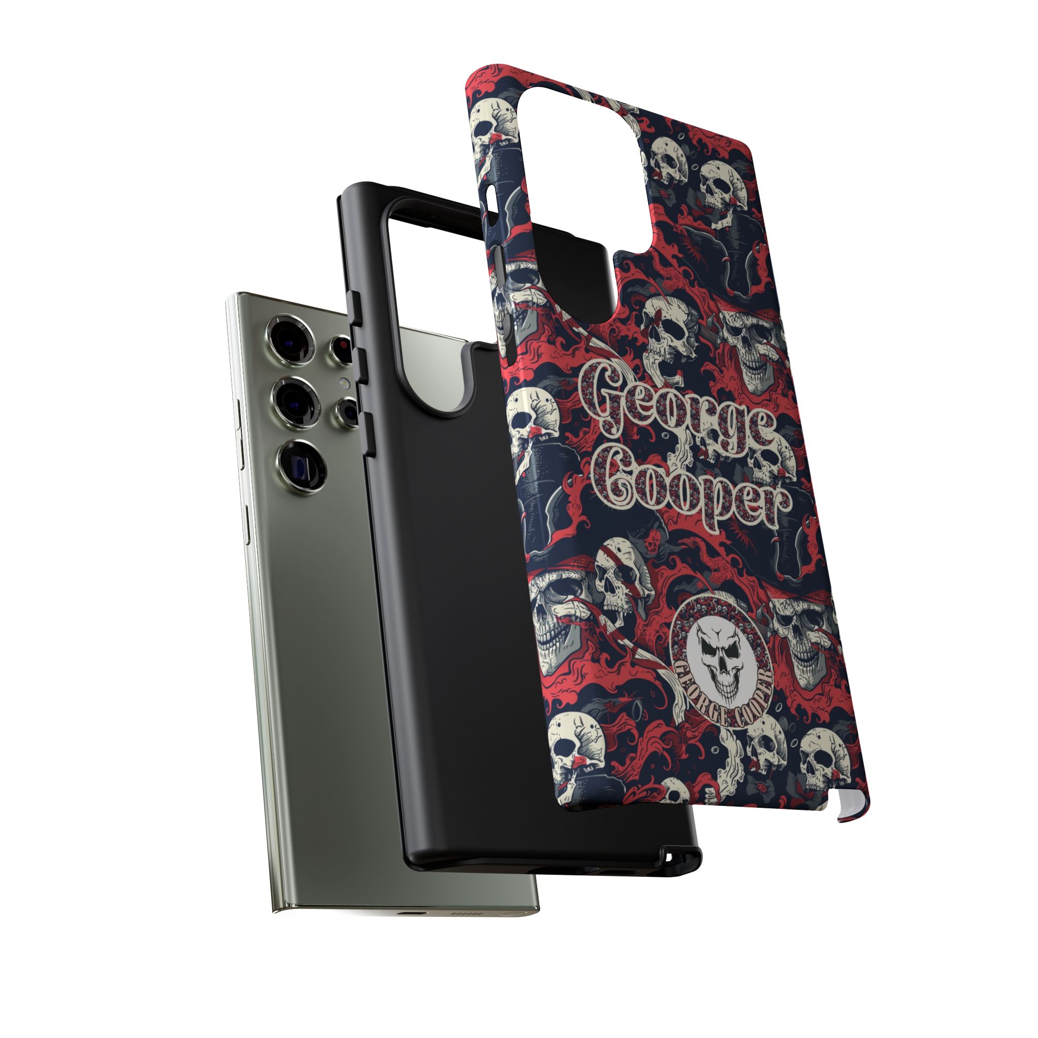 Pirate Collection 001 - Customizable Picture Pattern Tough Cases - iPhone - Samsung Galaxy - Google Pixel - Pirate-Themed Phone Case with Skull and Crossbones Design - Görsel 27