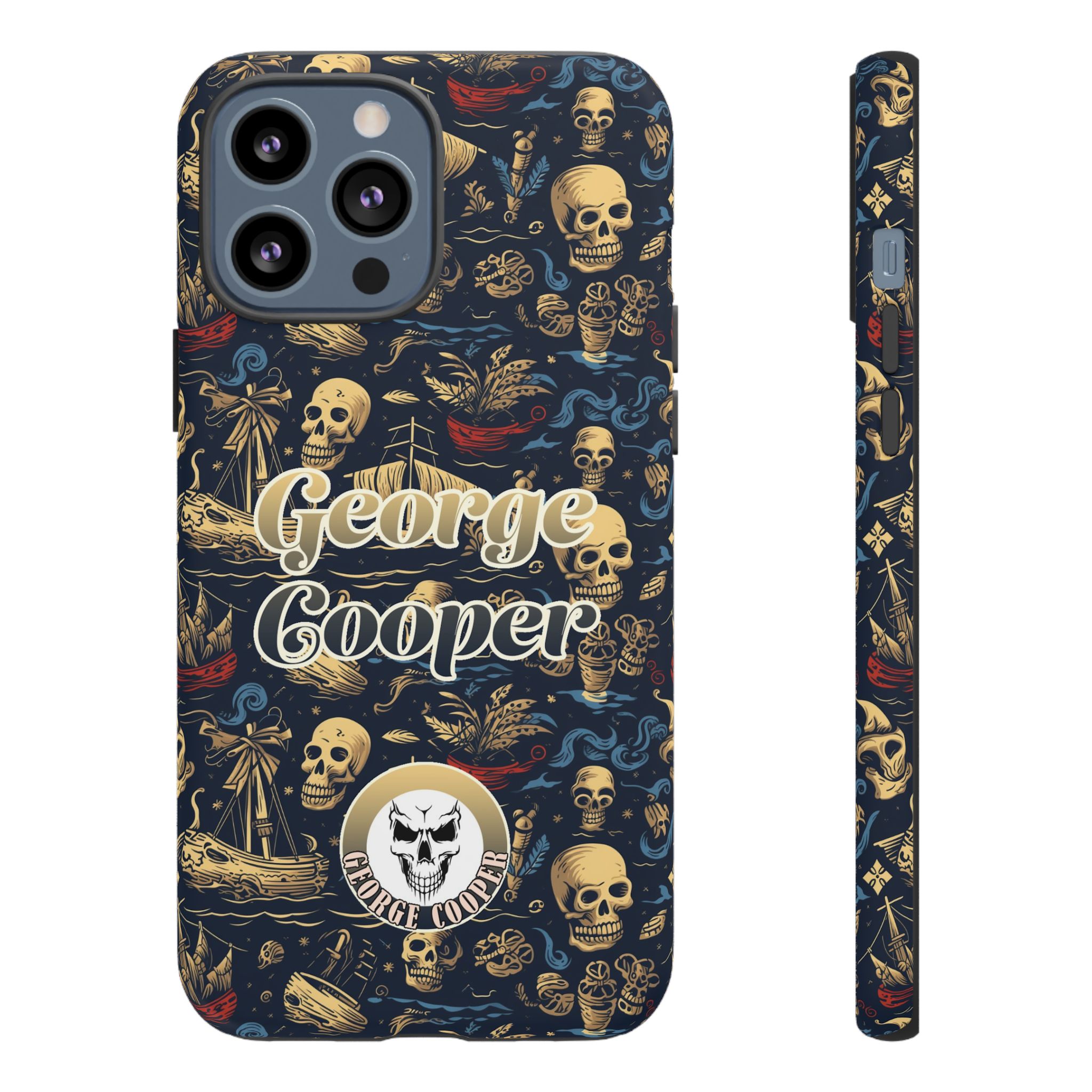 Pirate Collection 002 - Customizable Picture Pattern Tough Cases - iPhone - Samsung Galaxy - Google Pixel - Pirate-Themed Phone Case with Skull and Crossbones Design - Görsel 17