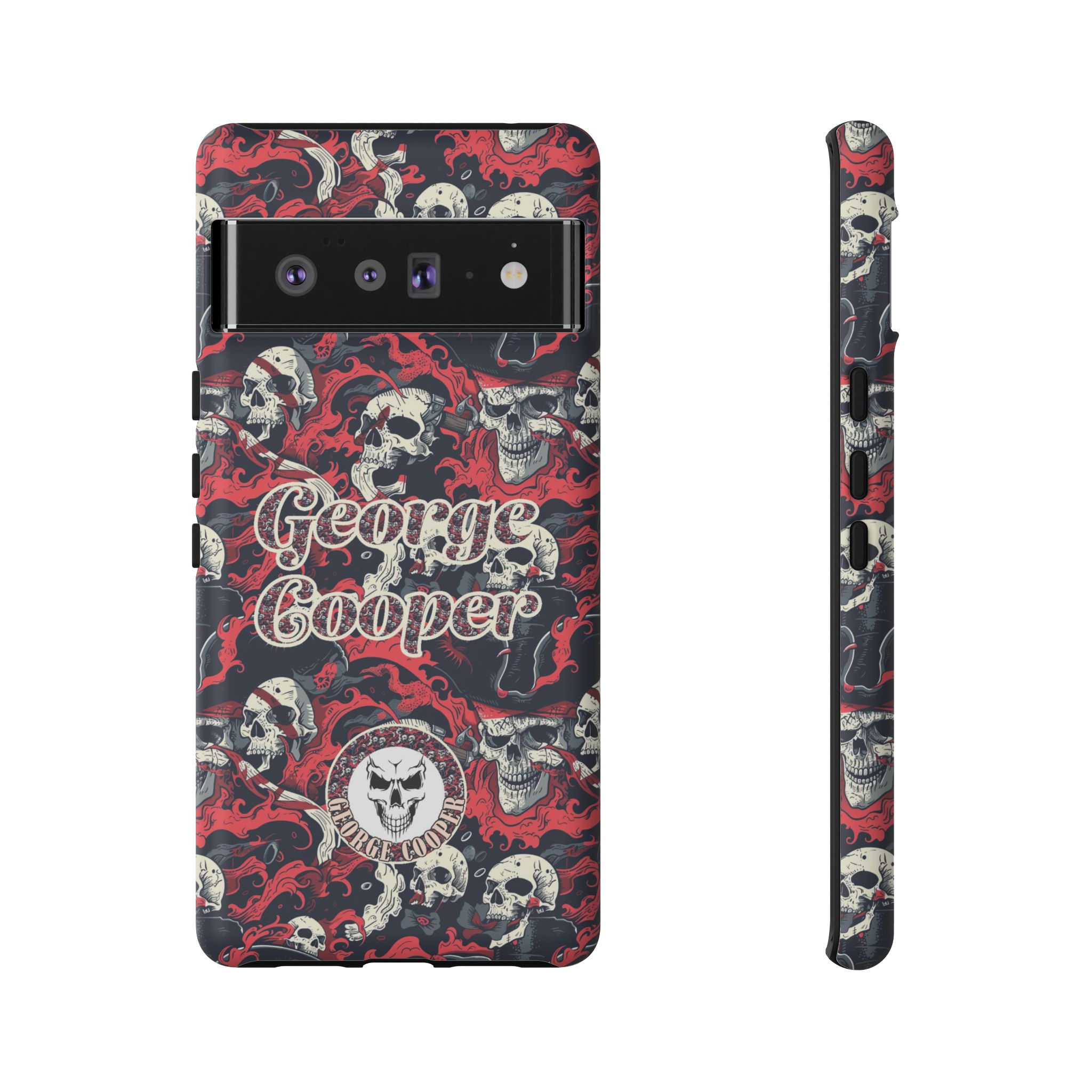 Pirate Collection 001 - Customizable Picture Pattern Tough Cases - iPhone - Samsung Galaxy - Google Pixel - Pirate-Themed Phone Case with Skull and Crossbones Design - Görsel 37