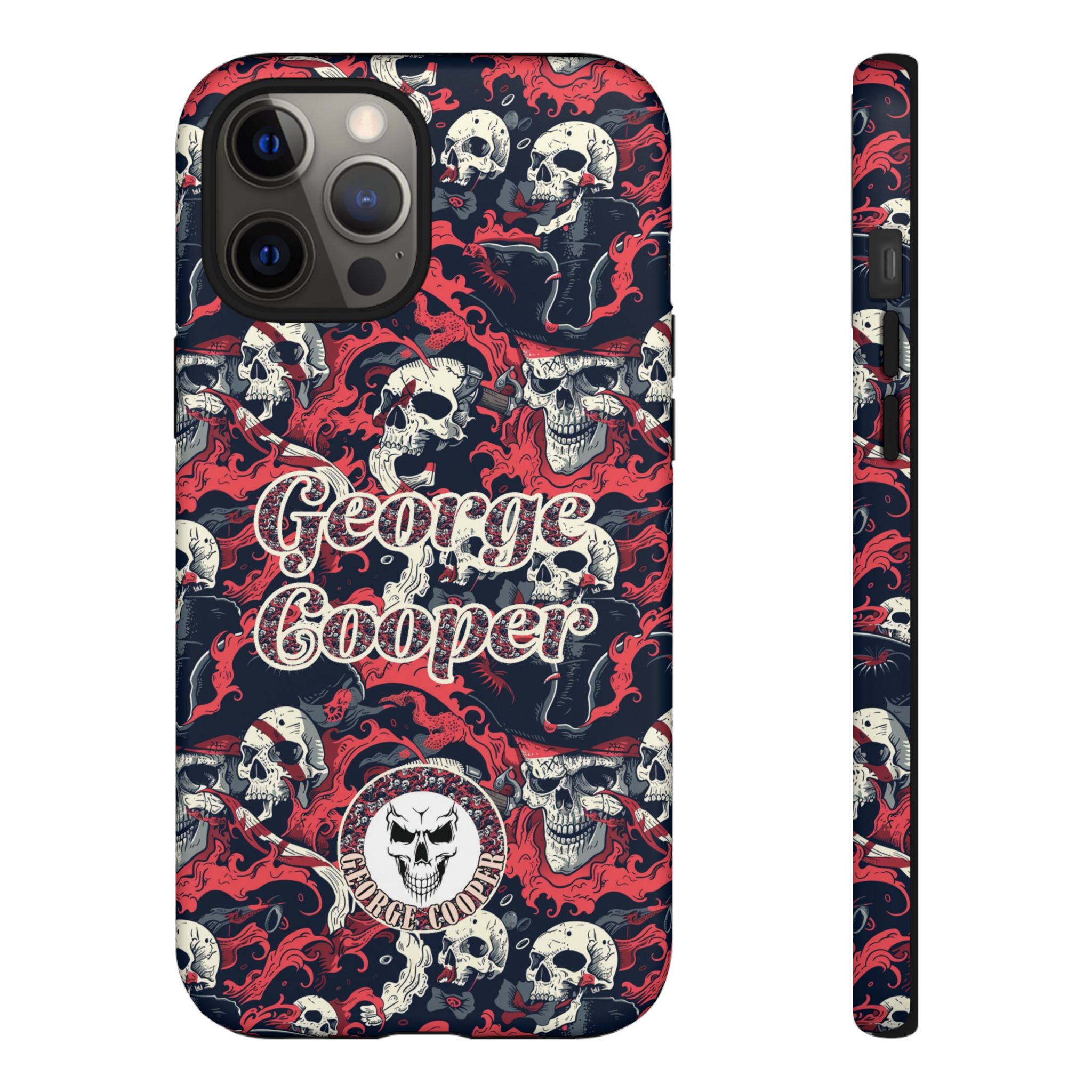 Pirate Collection 001 - Customizable Picture Pattern Tough Cases - iPhone - Samsung Galaxy - Google Pixel - Pirate-Themed Phone Case with Skull and Crossbones Design - Görsel 11