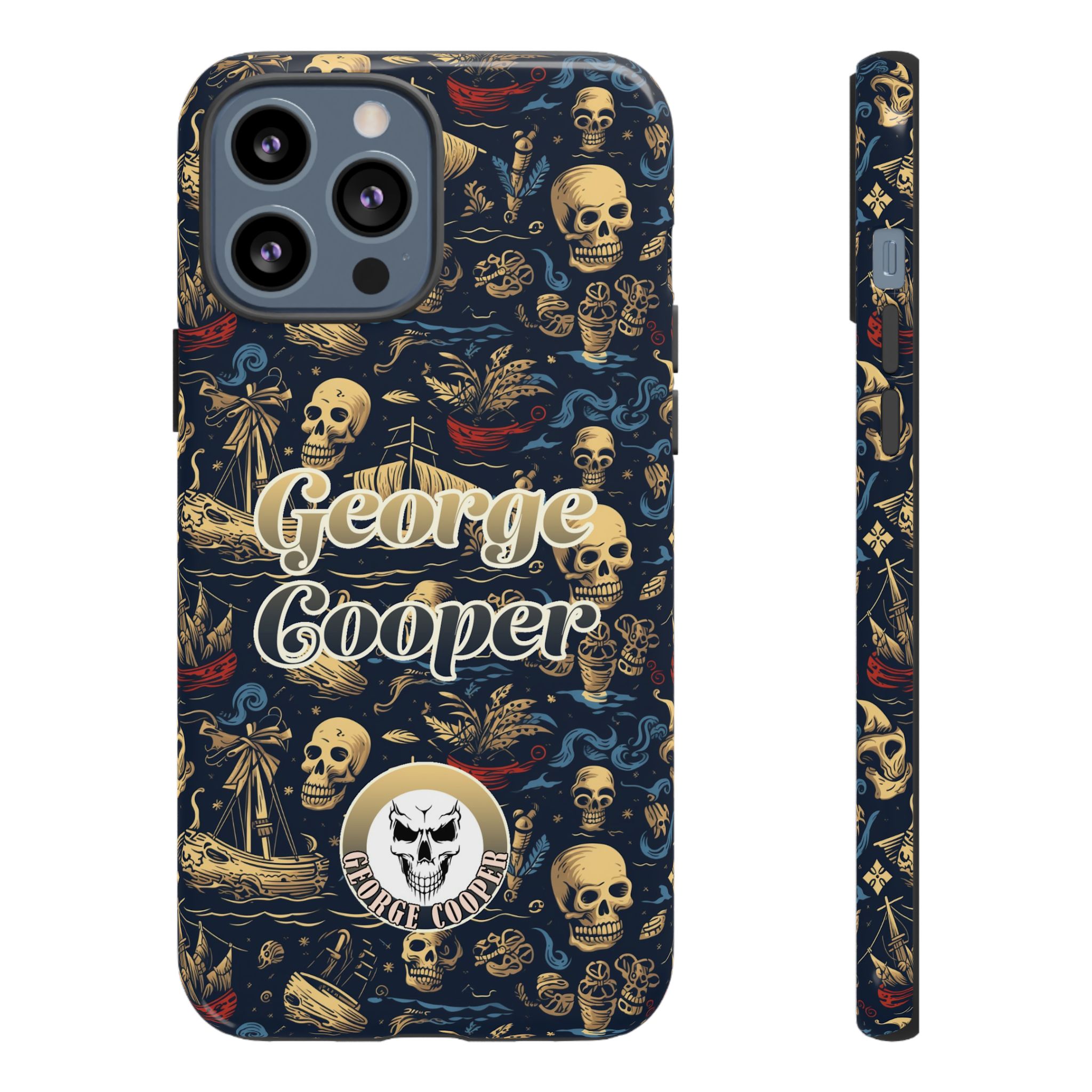 Pirate Collection 002 - Customizable Picture Pattern Tough Cases - iPhone - Samsung Galaxy - Google Pixel - Pirate-Themed Phone Case with Skull and Crossbones Design - Görsel 16