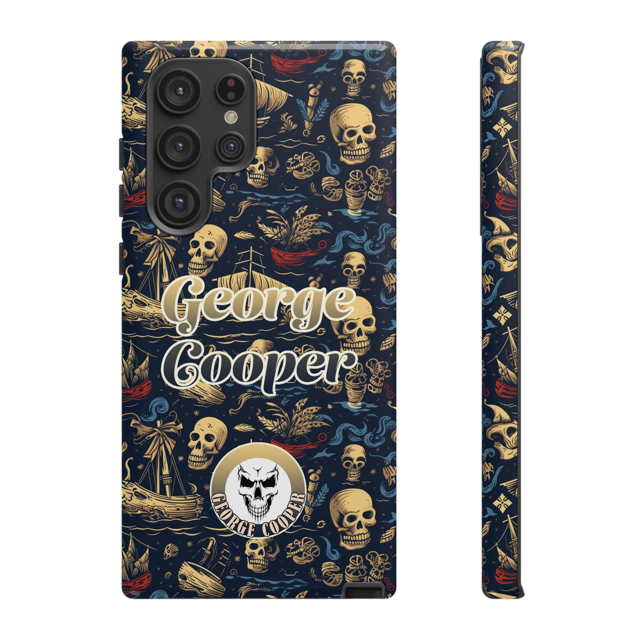 Pirate Collection 002 - Customizable Picture Pattern Tough Cases - iPhone - Samsung Galaxy - Google Pixel - Pirate-Themed Phone Case with Skull and Crossbones Design - Görsel 22