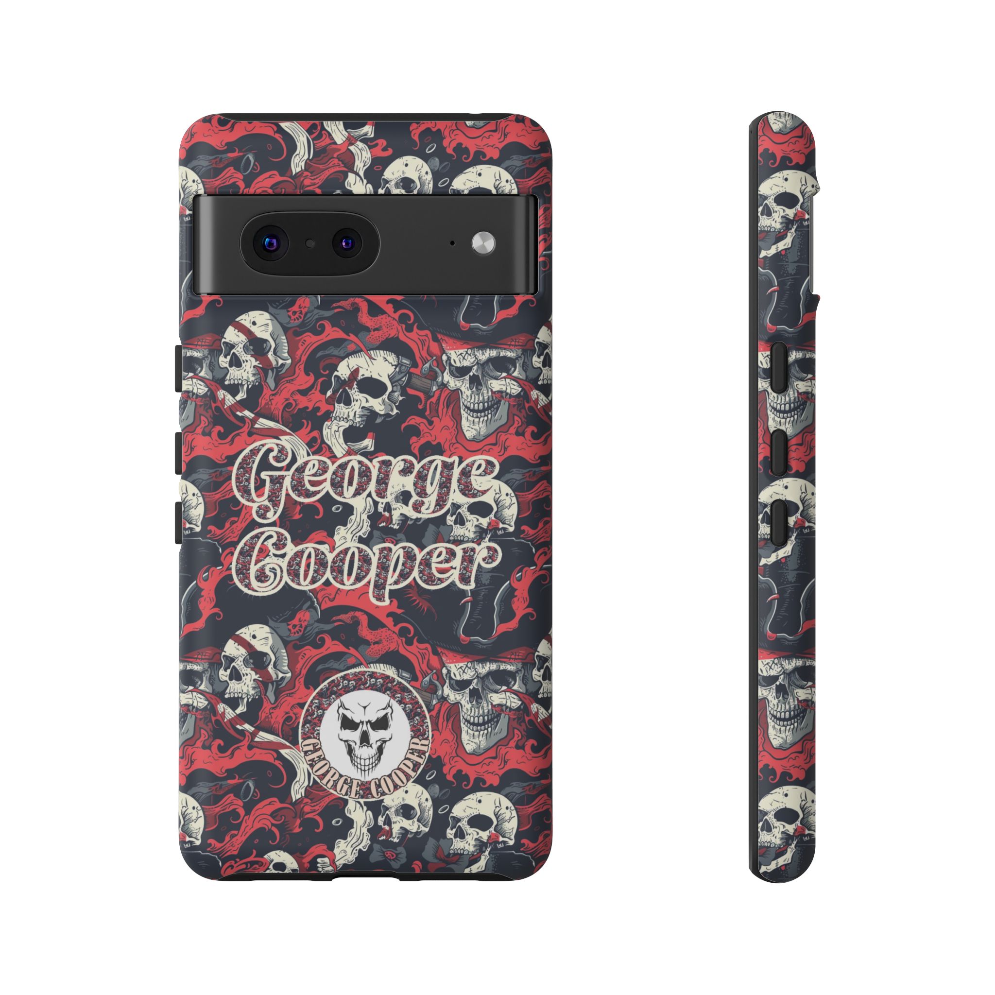 Pirate Collection 001 - Customizable Picture Pattern Tough Cases - iPhone - Samsung Galaxy - Google Pixel - Pirate-Themed Phone Case with Skull and Crossbones Design - Görsel 35