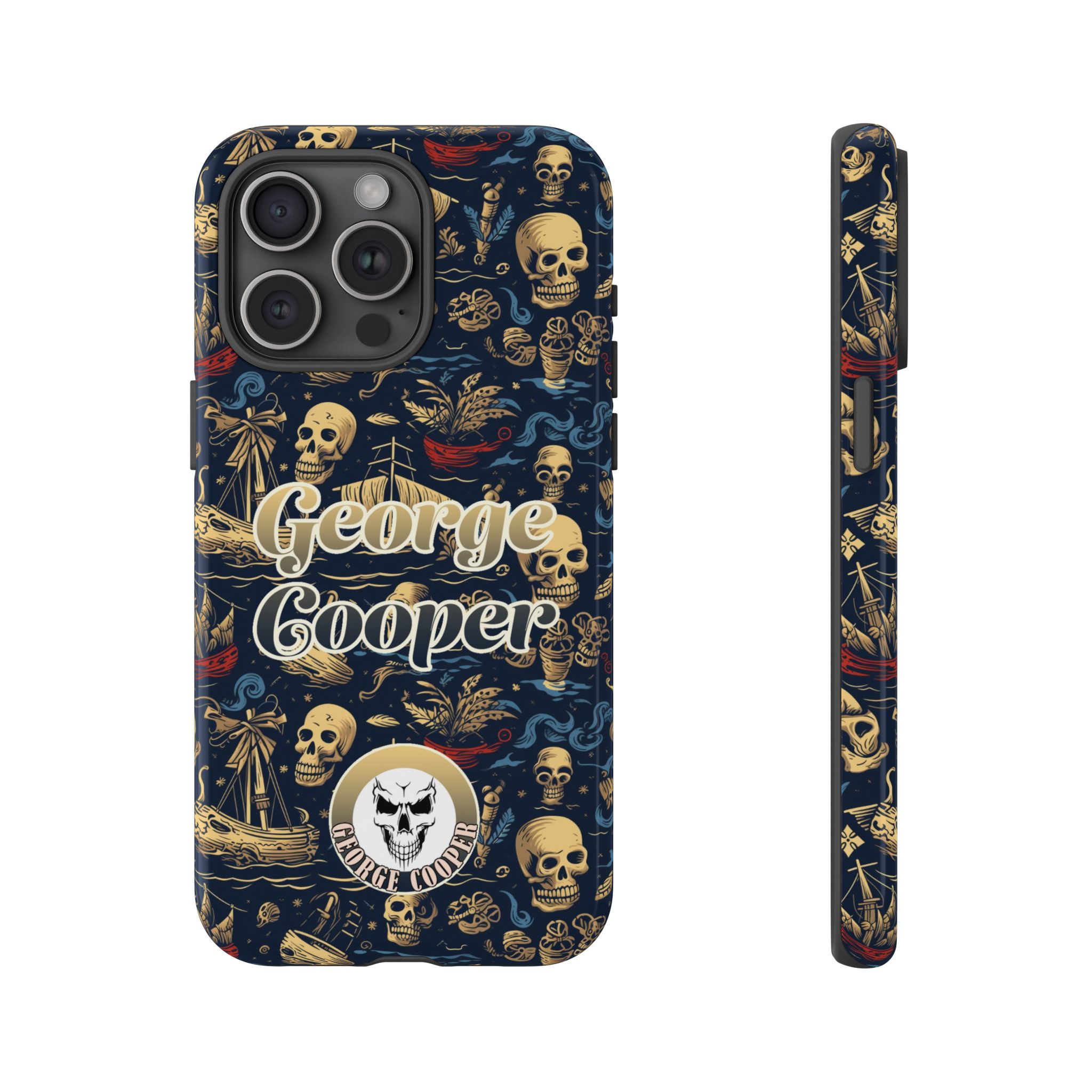 Pirate Collection 002 - Customizable Picture Pattern Tough Cases - iPhone - Samsung Galaxy - Google Pixel - Pirate-Themed Phone Case with Skull and Crossbones Design - Görsel 37