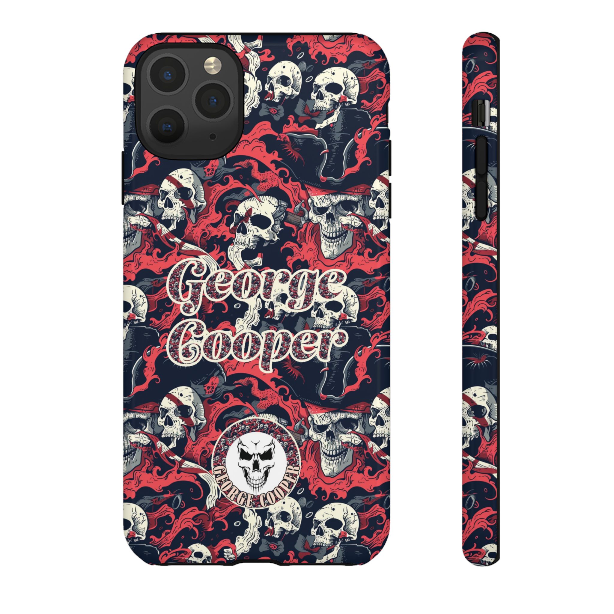 Pirate Collection 001 - Customizable Picture Pattern Tough Cases - iPhone - Samsung Galaxy - Google Pixel - Pirate-Themed Phone Case with Skull and Crossbones Design - Görsel 6