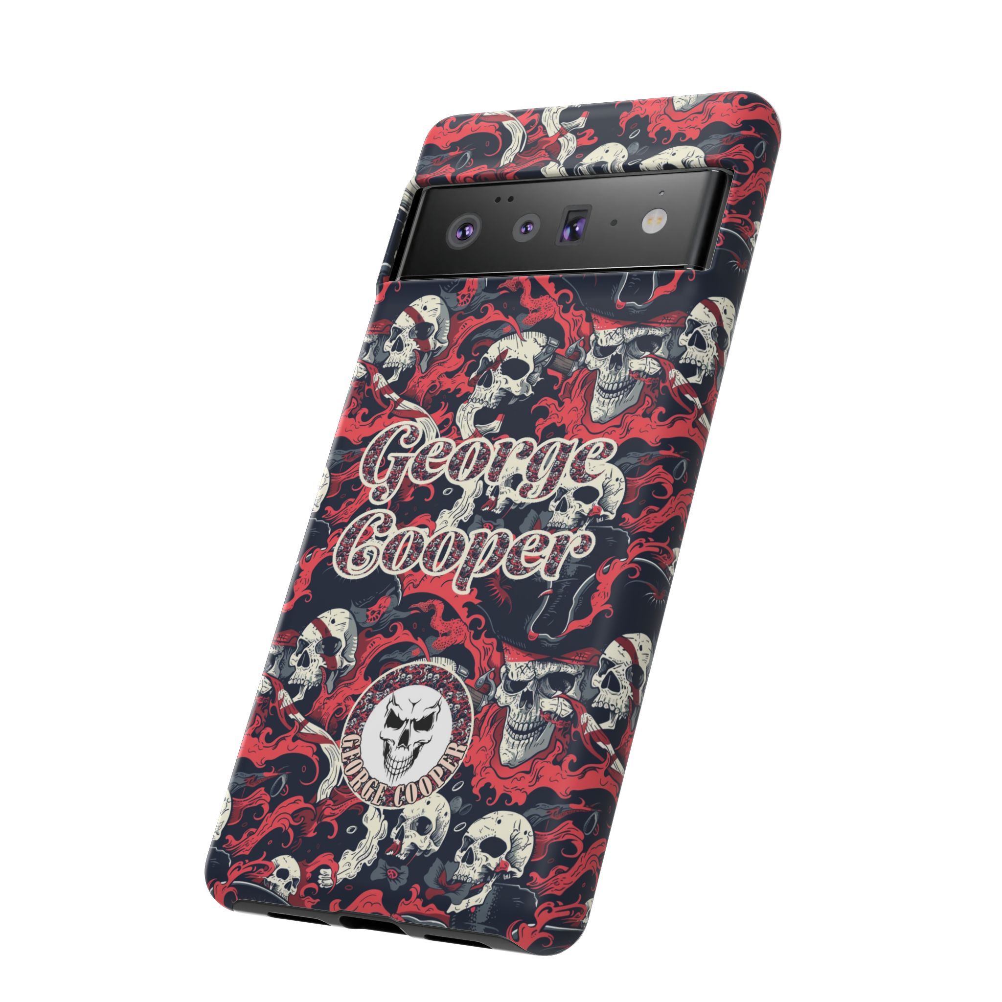 Pirate Collection 001 - Customizable Picture Pattern Tough Cases - iPhone - Samsung Galaxy - Google Pixel - Pirate-Themed Phone Case with Skull and Crossbones Design - Görsel 38