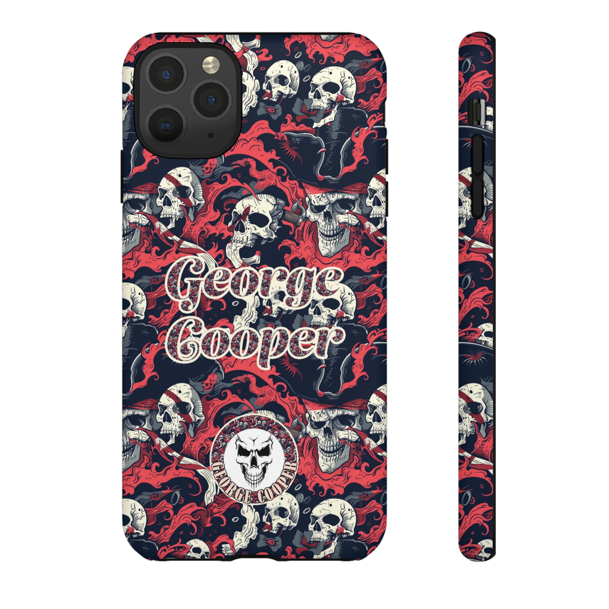 Pirate Collection 001 - Customizable Picture Pattern Tough Cases - iPhone - Samsung Galaxy - Google Pixel - Pirate-Themed Phone Case with Skull and Crossbones Design - Görsel 7