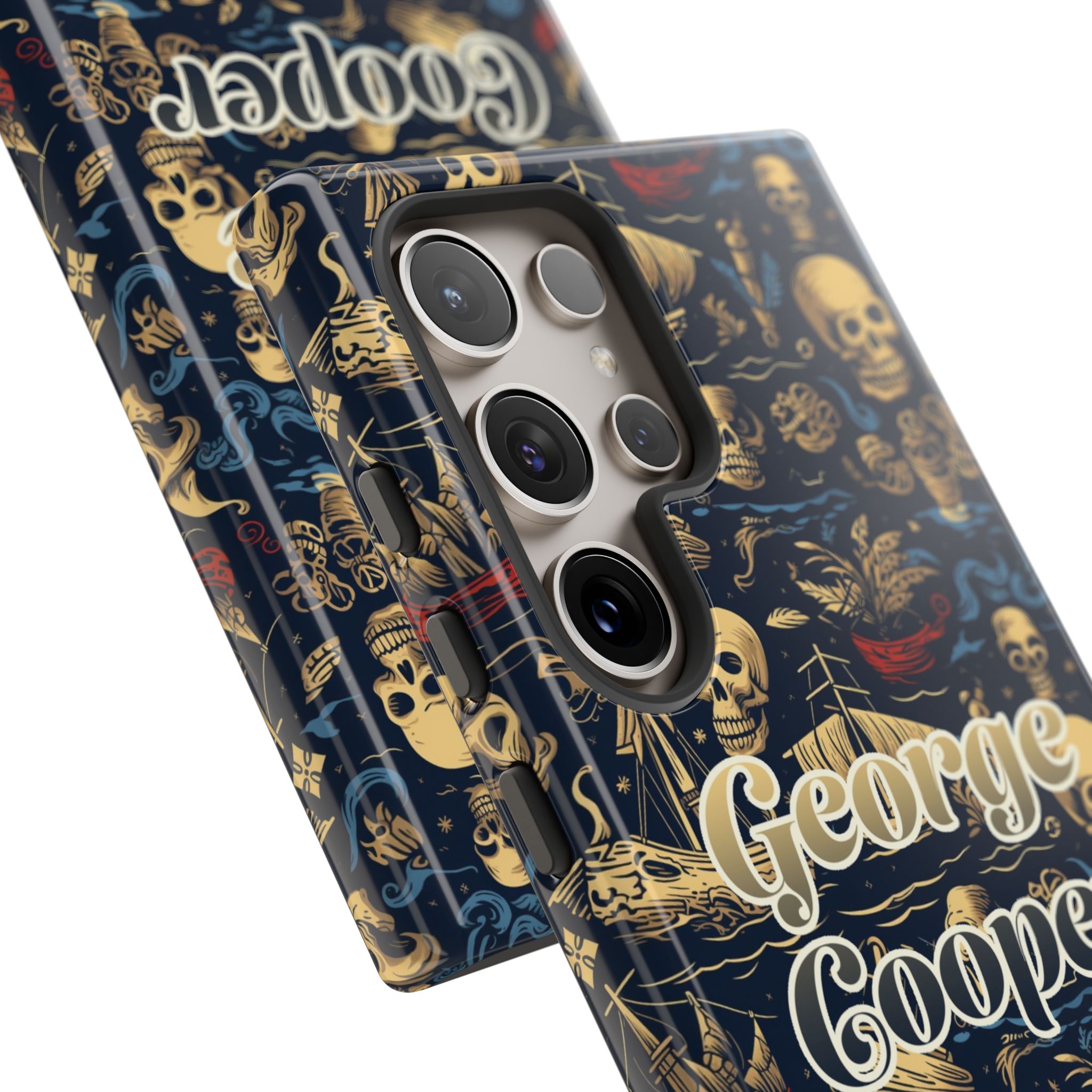 Pirate Collection 002 - Customizable Picture Pattern Tough Cases - iPhone - Samsung Galaxy - Google Pixel - Pirate-Themed Phone Case with Skull and Crossbones Design - Görsel 42