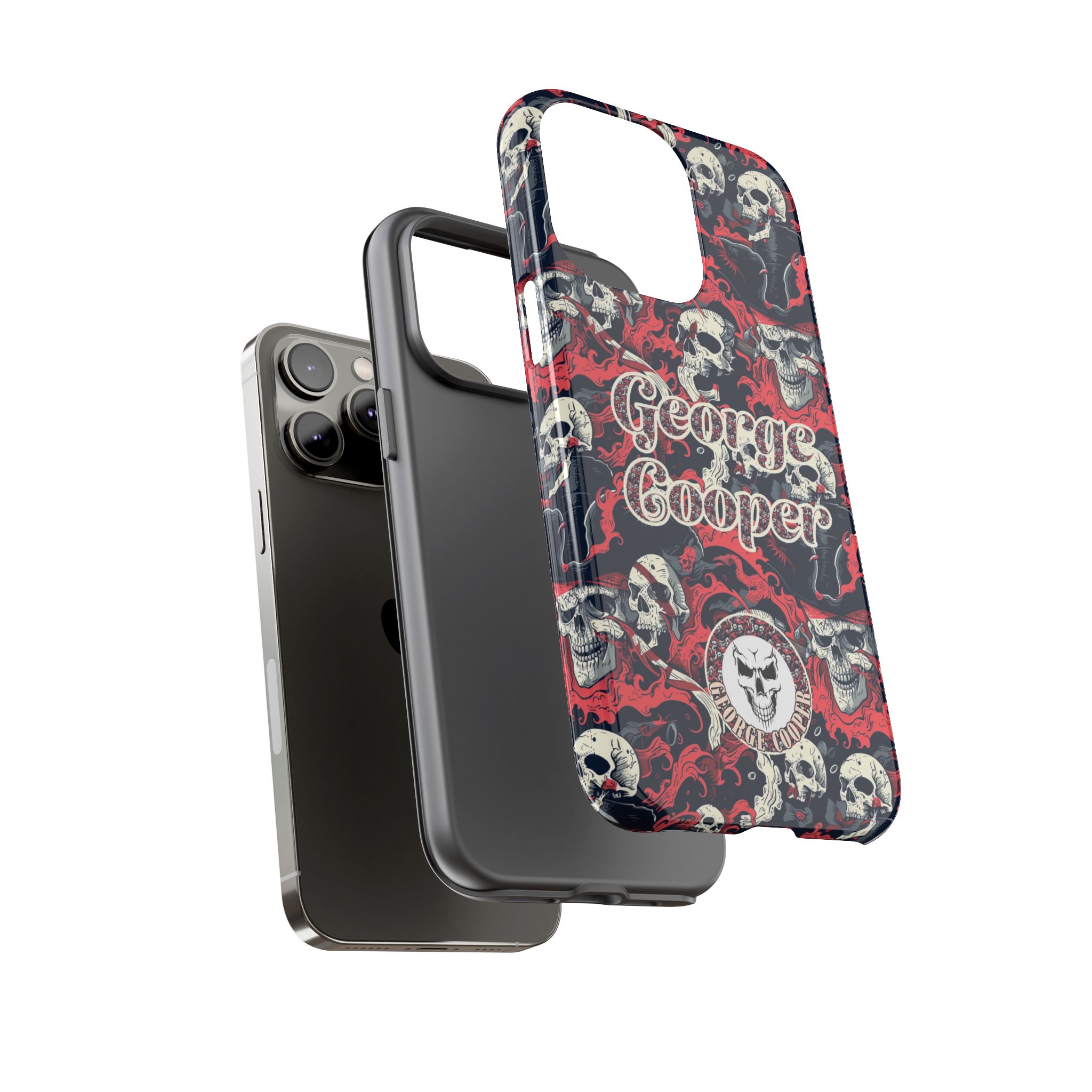 Pirate Collection 001 - Customizable Picture Pattern Tough Cases - iPhone - Samsung Galaxy - Google Pixel - Pirate-Themed Phone Case with Skull and Crossbones Design - Görsel 23