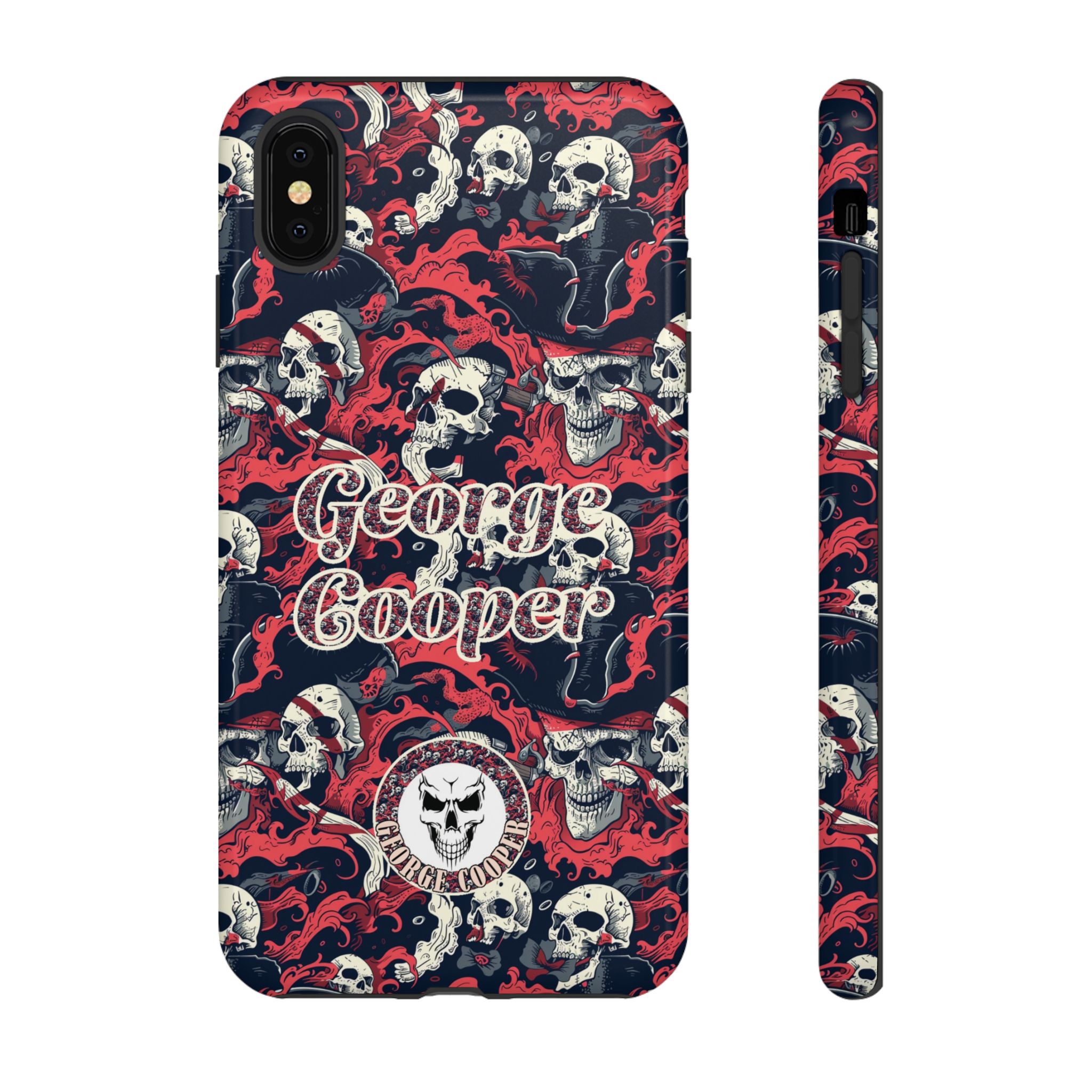 Pirate Collection 001 - Customizable Picture Pattern Tough Cases - iPhone - Samsung Galaxy - Google Pixel - Pirate-Themed Phone Case with Skull and Crossbones Design - Görsel 4