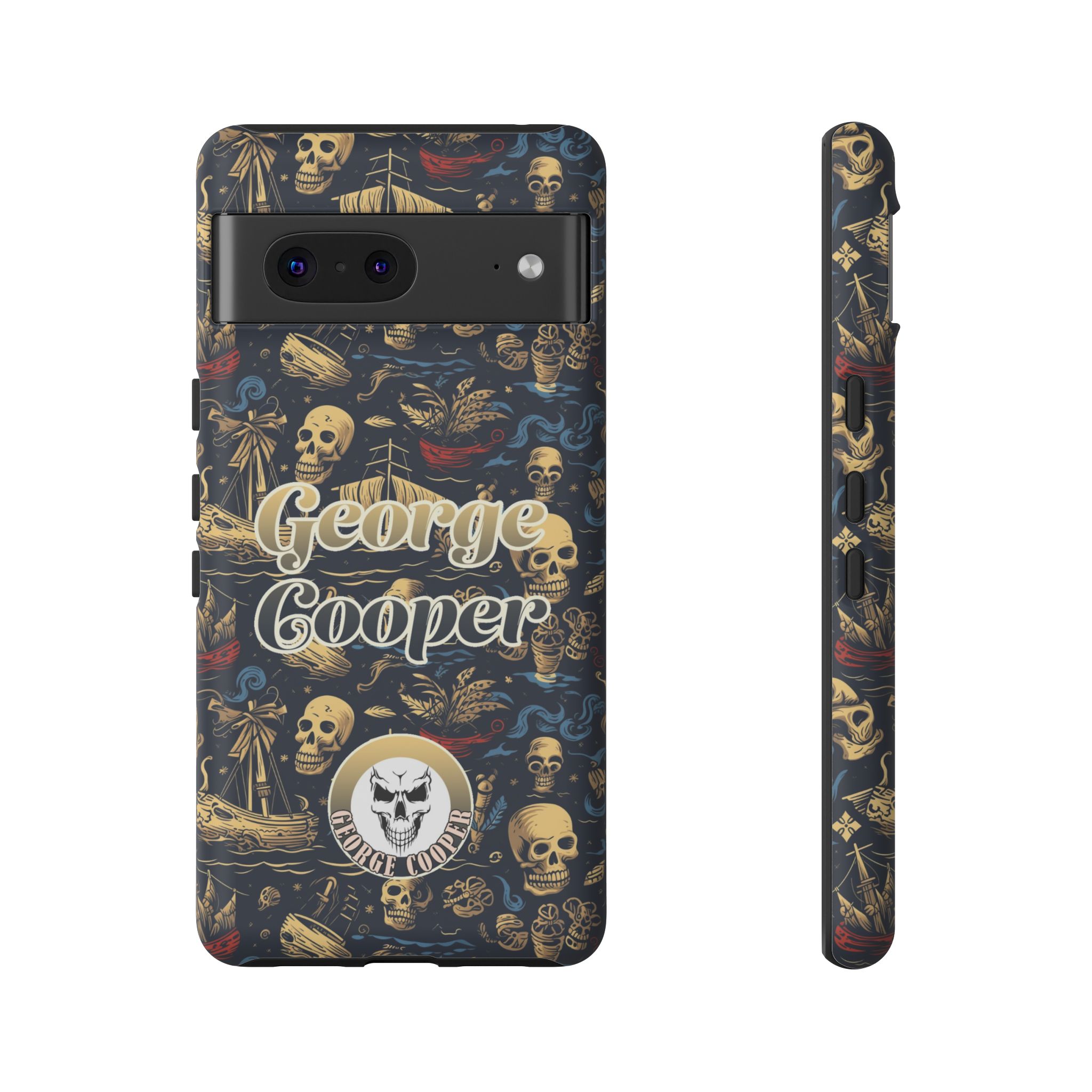 Pirate Collection 002 - Customizable Picture Pattern Tough Cases - iPhone - Samsung Galaxy - Google Pixel - Pirate-Themed Phone Case with Skull and Crossbones Design - Görsel 32