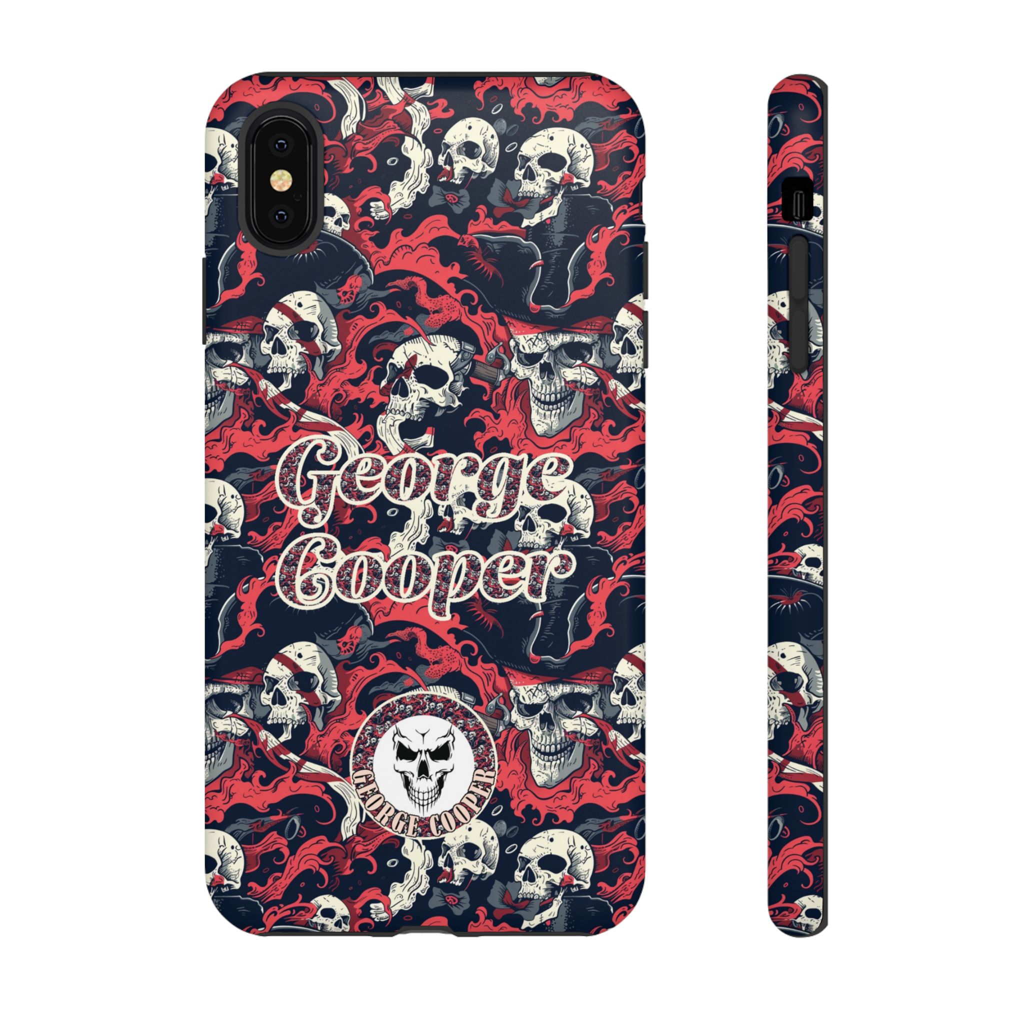 Pirate Collection 001 - Customizable Picture Pattern Tough Cases - iPhone - Samsung Galaxy - Google Pixel - Pirate-Themed Phone Case with Skull and Crossbones Design - Görsel 5