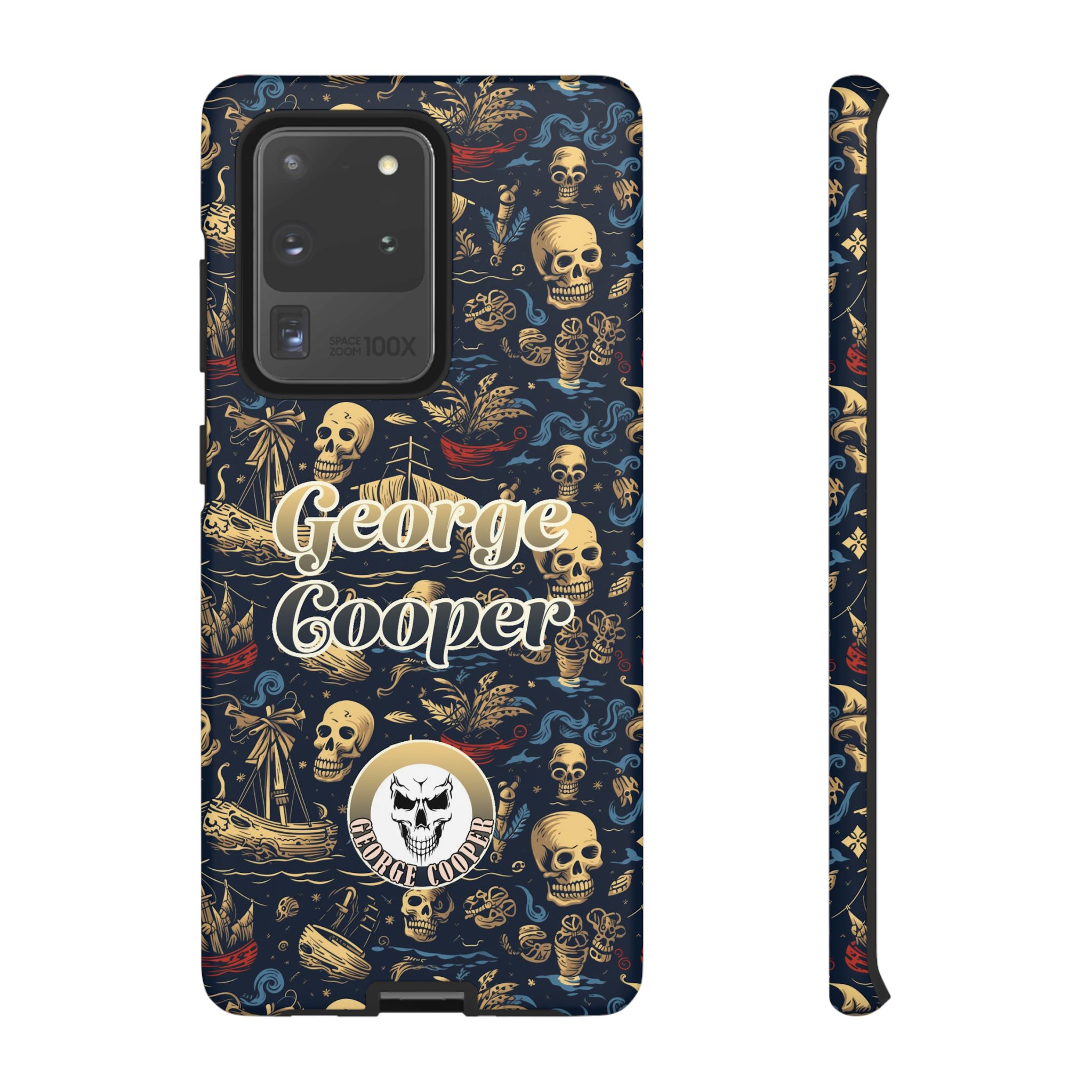 Pirate Collection 002 - Customizable Picture Pattern Tough Cases - iPhone - Samsung Galaxy - Google Pixel - Pirate-Themed Phone Case with Skull and Crossbones Design - Görsel 13