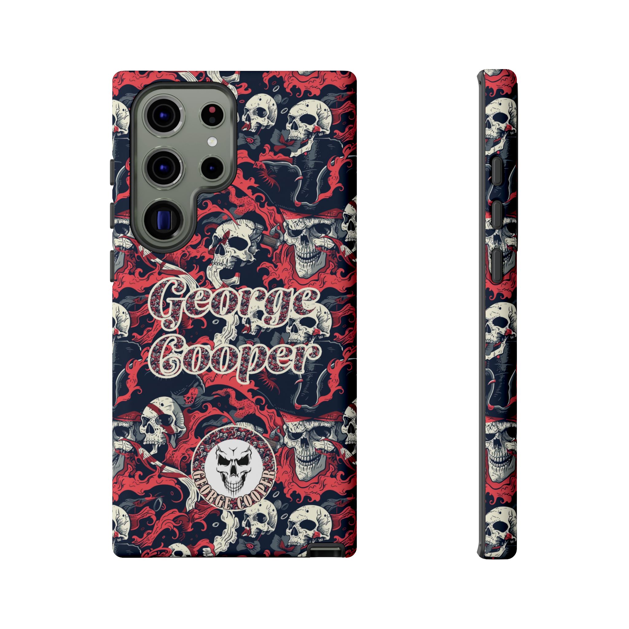 Pirate Collection 001 - Customizable Picture Pattern Tough Cases - iPhone - Samsung Galaxy - Google Pixel - Pirate-Themed Phone Case with Skull and Crossbones Design - Görsel 29