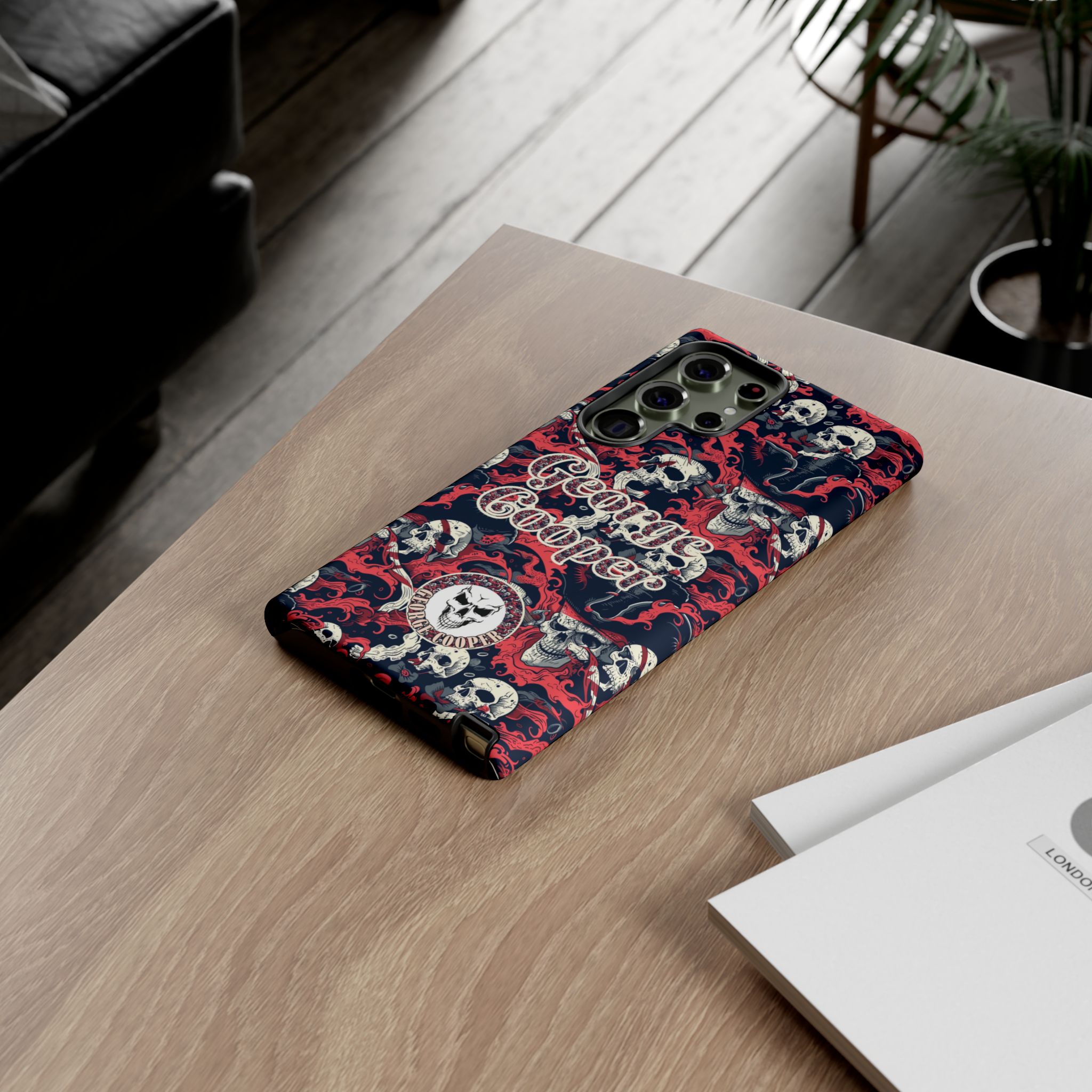 Pirate Collection 001 - Customizable Picture Pattern Tough Cases - iPhone - Samsung Galaxy - Google Pixel - Pirate-Themed Phone Case with Skull and Crossbones Design - Görsel 32