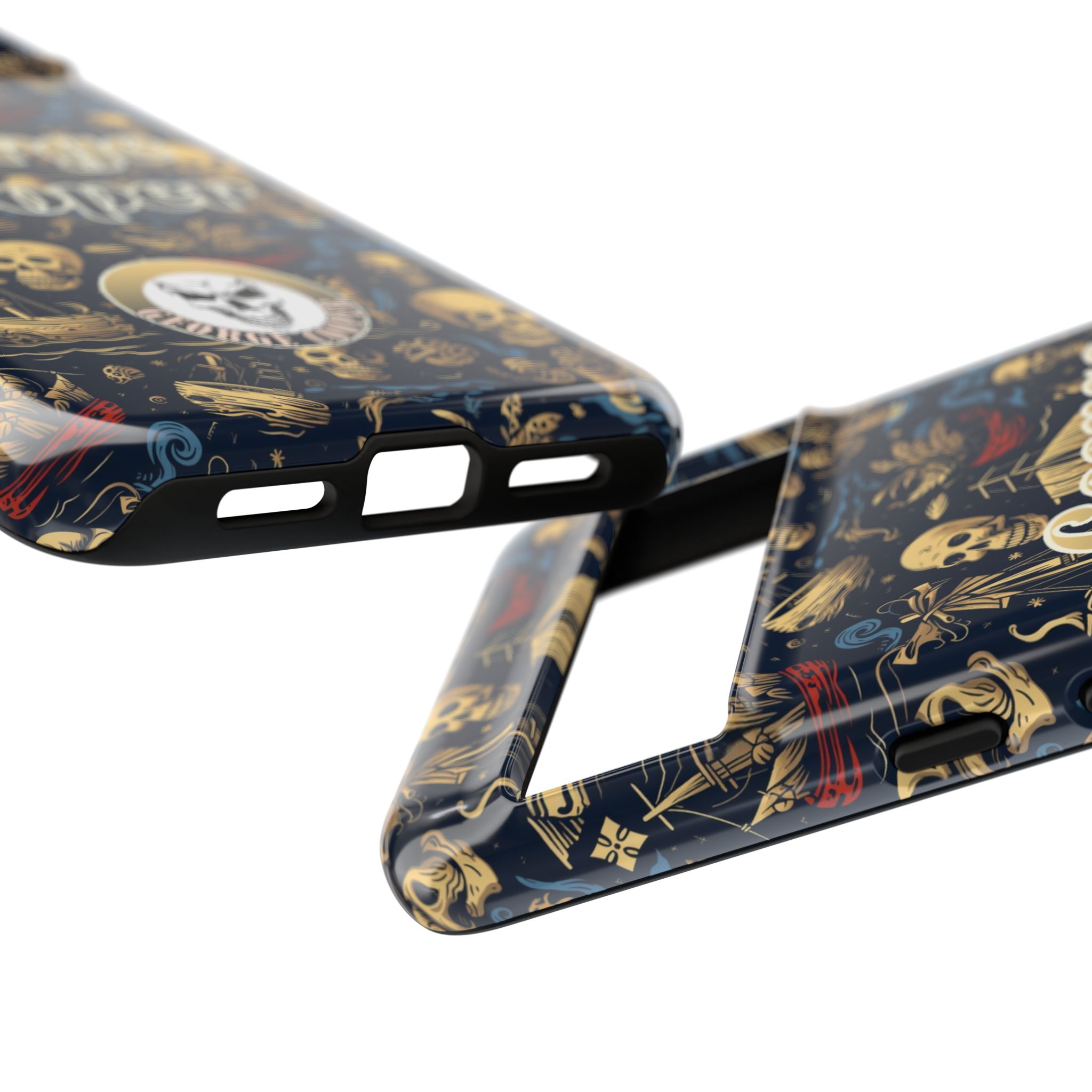 Pirate Collection 002 - Customizable Picture Pattern Tough Cases - iPhone - Samsung Galaxy - Google Pixel - Pirate-Themed Phone Case with Skull and Crossbones Design - Görsel 44