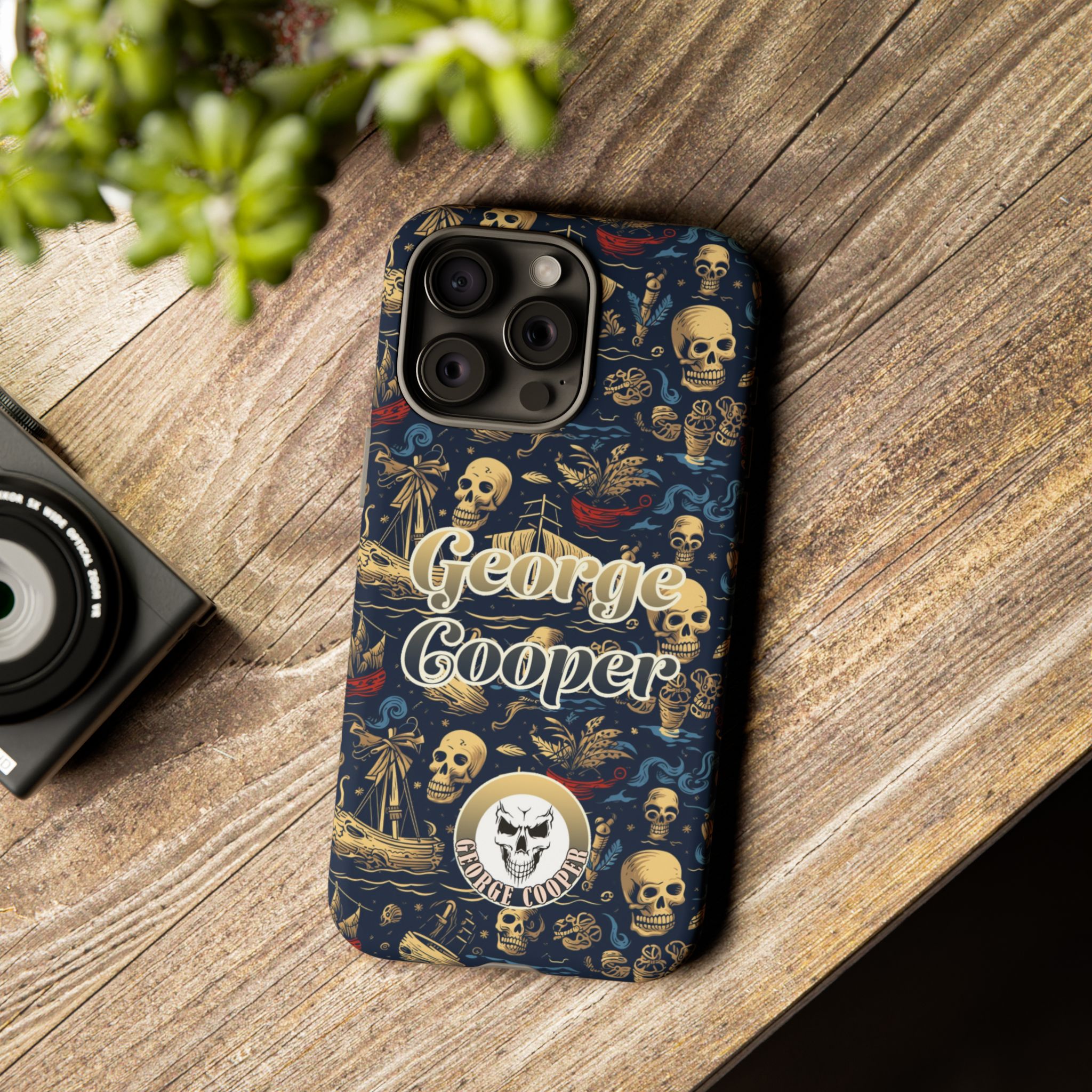 Pirate Collection 002 - Customizable Picture Pattern Tough Cases - iPhone - Samsung Galaxy - Google Pixel - Pirate-Themed Phone Case with Skull and Crossbones Design - Görsel 39