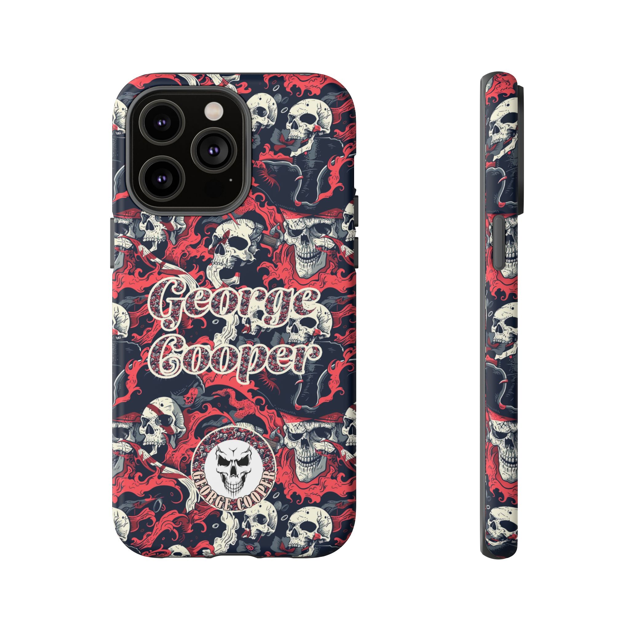 Pirate Collection 001 - Customizable Picture Pattern Tough Cases - iPhone - Samsung Galaxy - Google Pixel - Pirate-Themed Phone Case with Skull and Crossbones Design - Görsel 24