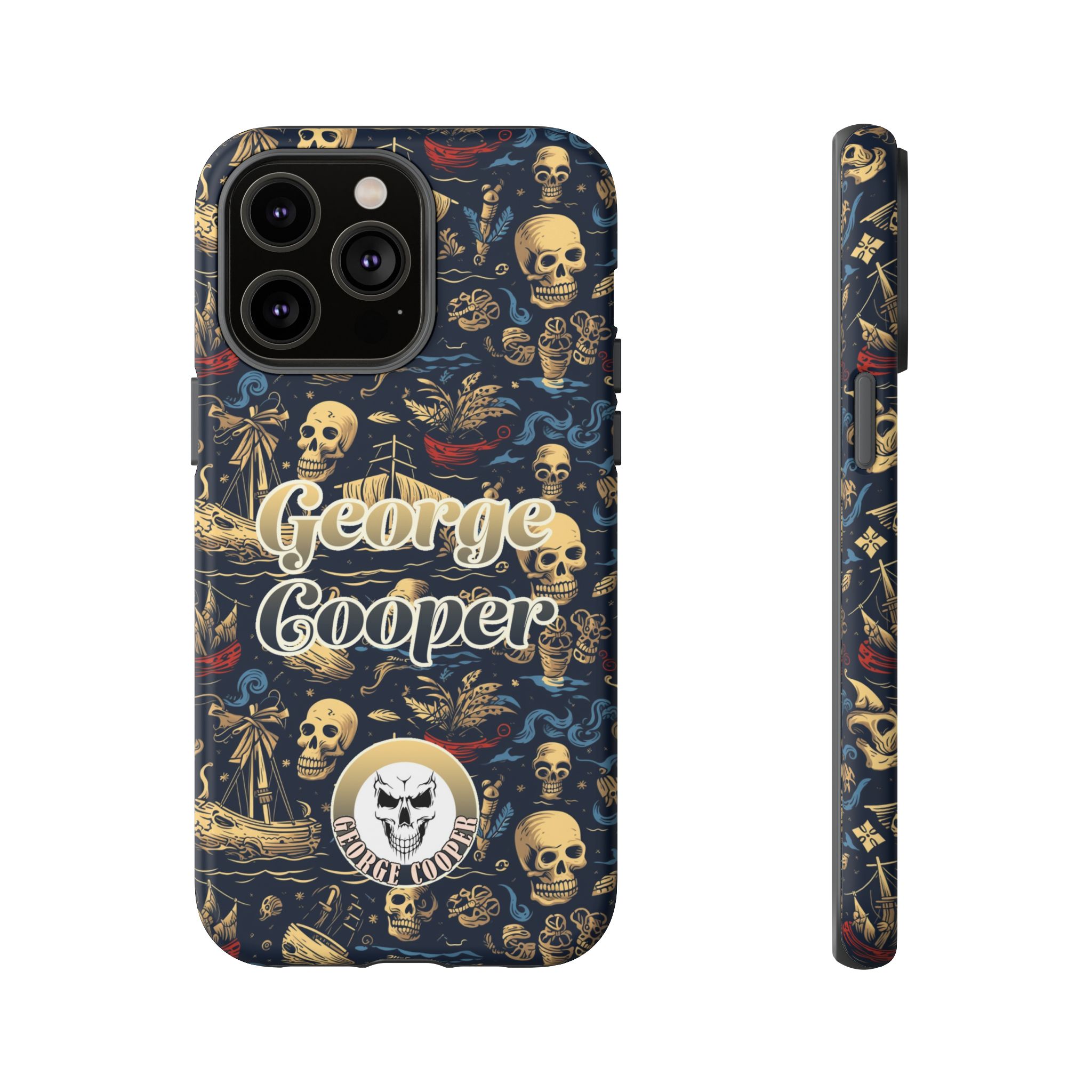 Pirate Collection 002 - Customizable Picture Pattern Tough Cases - iPhone - Samsung Galaxy - Google Pixel - Pirate-Themed Phone Case with Skull and Crossbones Design - Görsel 27