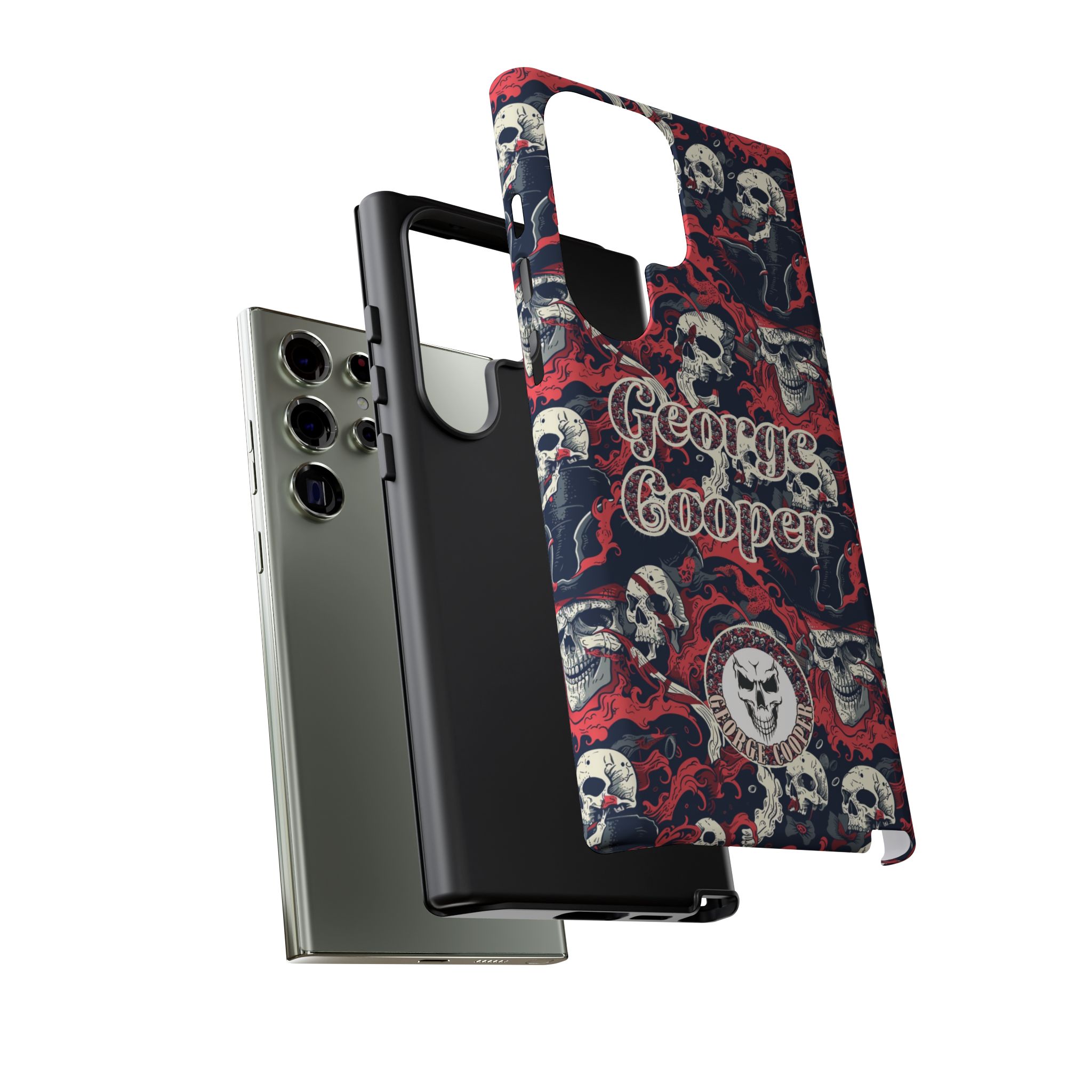 Pirate Collection 001 - Customizable Picture Pattern Tough Cases - iPhone - Samsung Galaxy - Google Pixel - Pirate-Themed Phone Case with Skull and Crossbones Design - Görsel 31