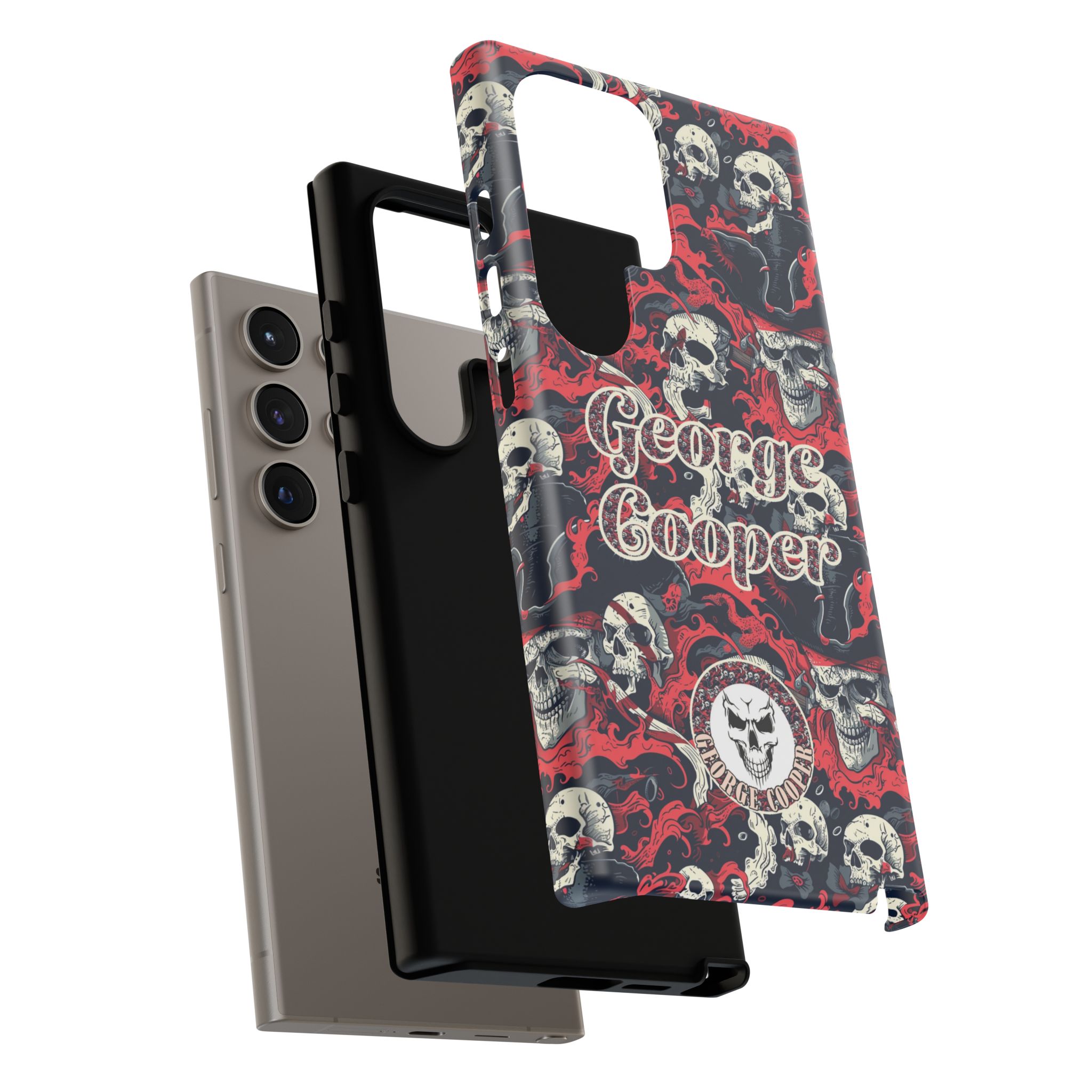Pirate Collection 001 - Customizable Picture Pattern Tough Cases - iPhone - Samsung Galaxy - Google Pixel - Pirate-Themed Phone Case with Skull and Crossbones Design - Görsel 44