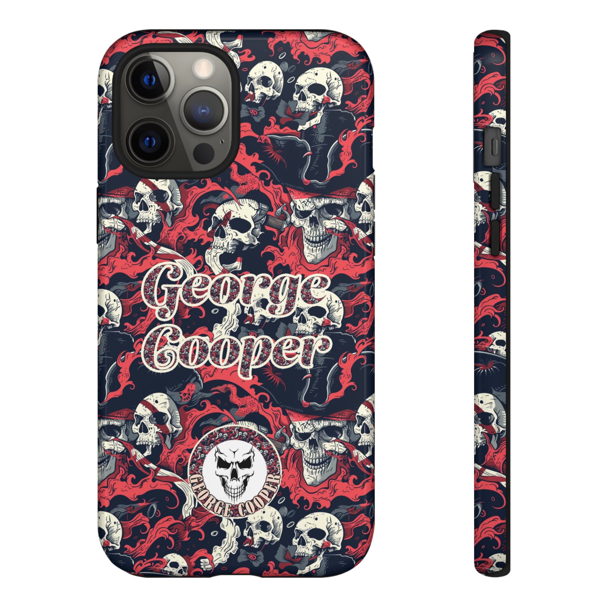 Pirate Collection 001 - Customizable Picture Pattern Tough Cases - iPhone - Samsung Galaxy - Google Pixel - Pirate-Themed Phone Case with Skull and Crossbones Design - Görsel 10