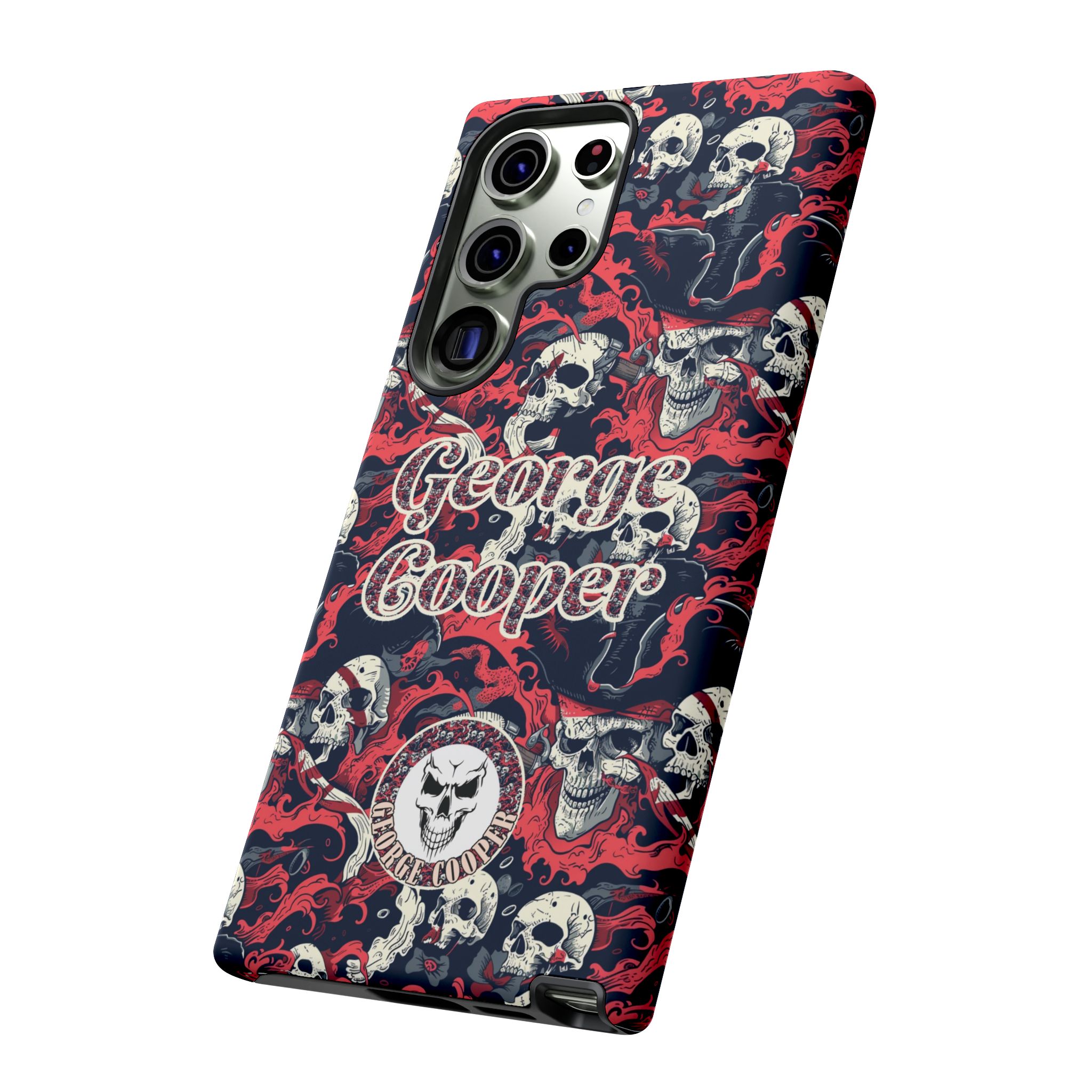 Pirate Collection 001 - Customizable Picture Pattern Tough Cases - iPhone - Samsung Galaxy - Google Pixel - Pirate-Themed Phone Case with Skull and Crossbones Design - Görsel 30