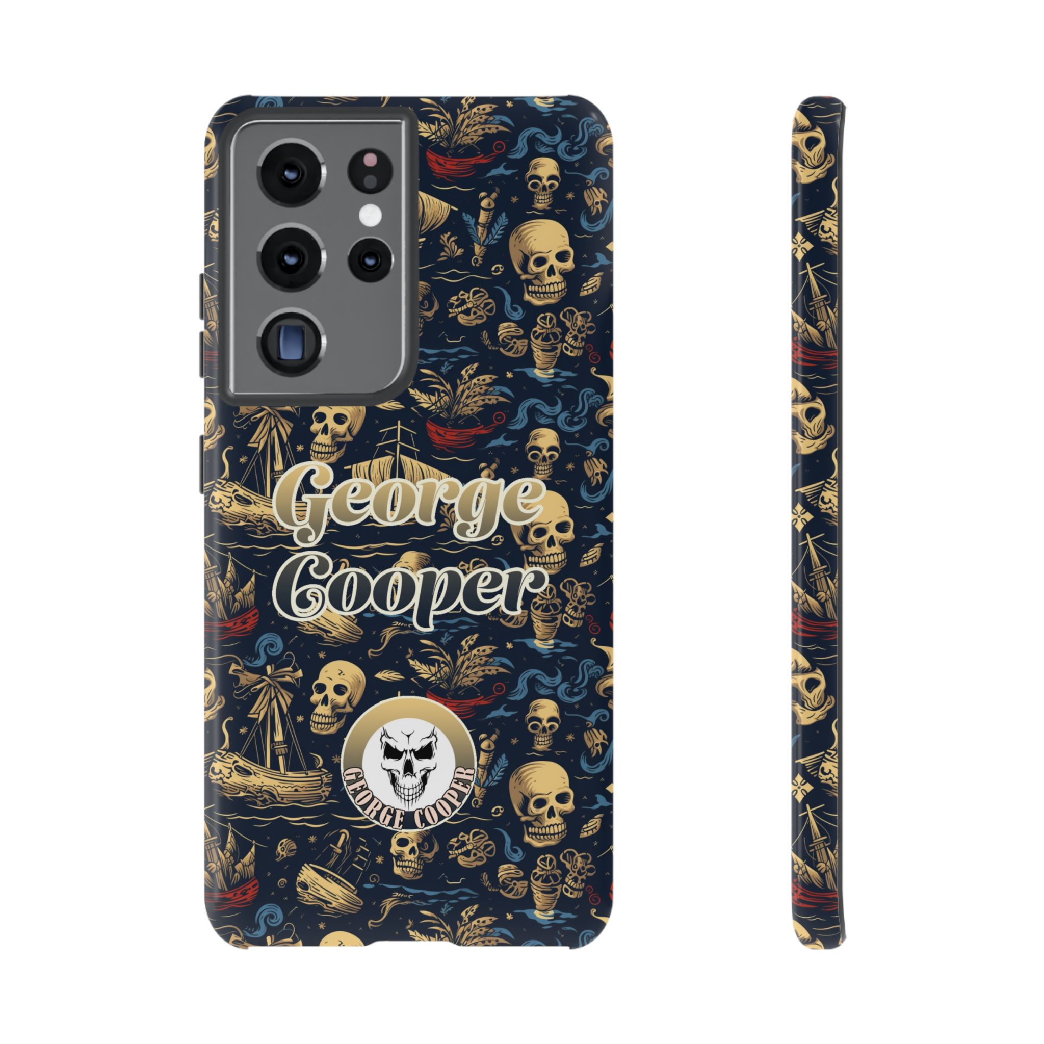 Pirate Collection 002 - Customizable Picture Pattern Tough Cases - iPhone - Samsung Galaxy - Google Pixel - Pirate-Themed Phone Case with Skull and Crossbones Design - Görsel 19