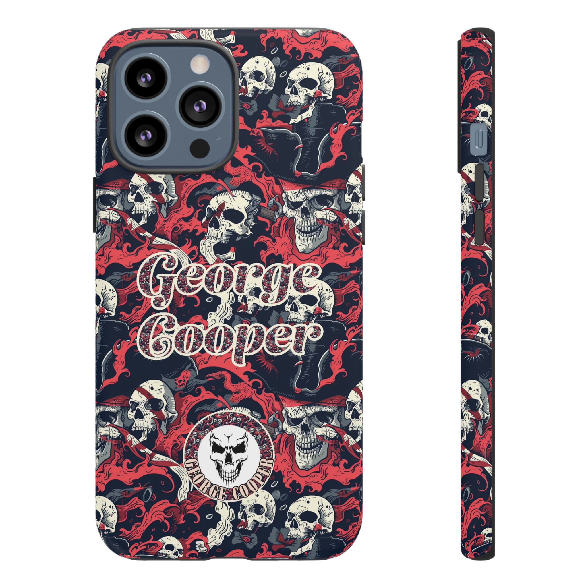 Pirate Collection 001 - Customizable Picture Pattern Tough Cases - iPhone - Samsung Galaxy - Google Pixel - Pirate-Themed Phone Case with Skull and Crossbones Design - Görsel 13