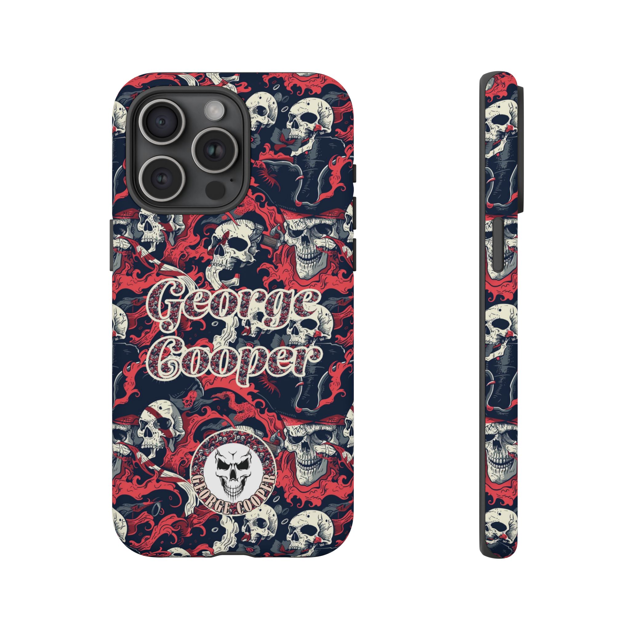 Pirate Collection 001 - Customizable Picture Pattern Tough Cases - iPhone - Samsung Galaxy - Google Pixel - Pirate-Themed Phone Case with Skull and Crossbones Design - Görsel 41