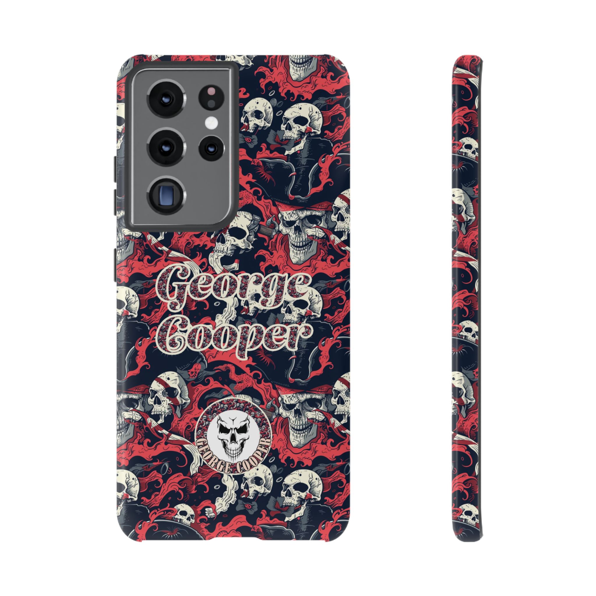 Pirate Collection 001 - Customizable Picture Pattern Tough Cases - iPhone - Samsung Galaxy - Google Pixel - Pirate-Themed Phone Case with Skull and Crossbones Design - Görsel 15