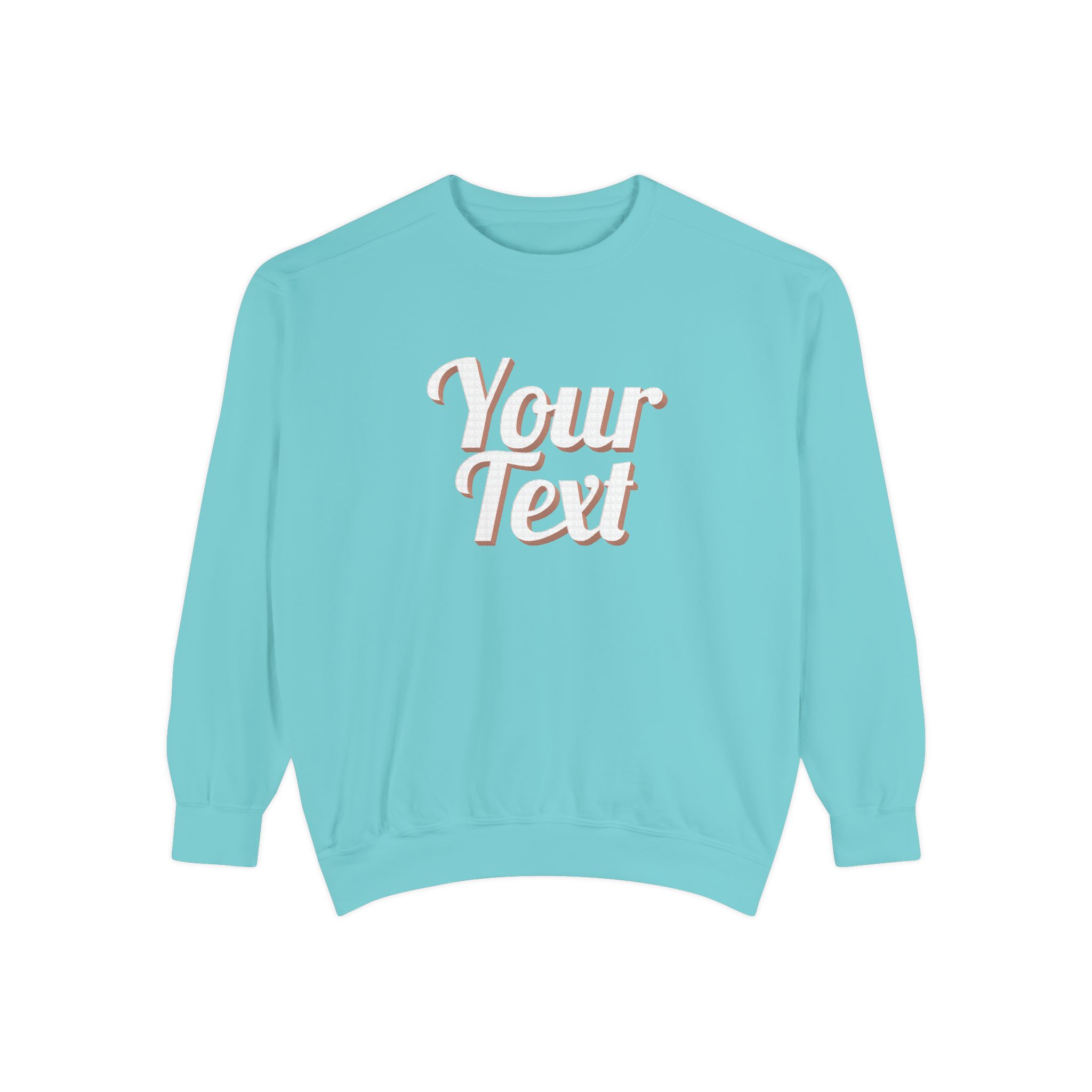 Winter Text Collection - Retro Wood 03 Unisex Garment-Dyed Sweatshirt - Görsel 11