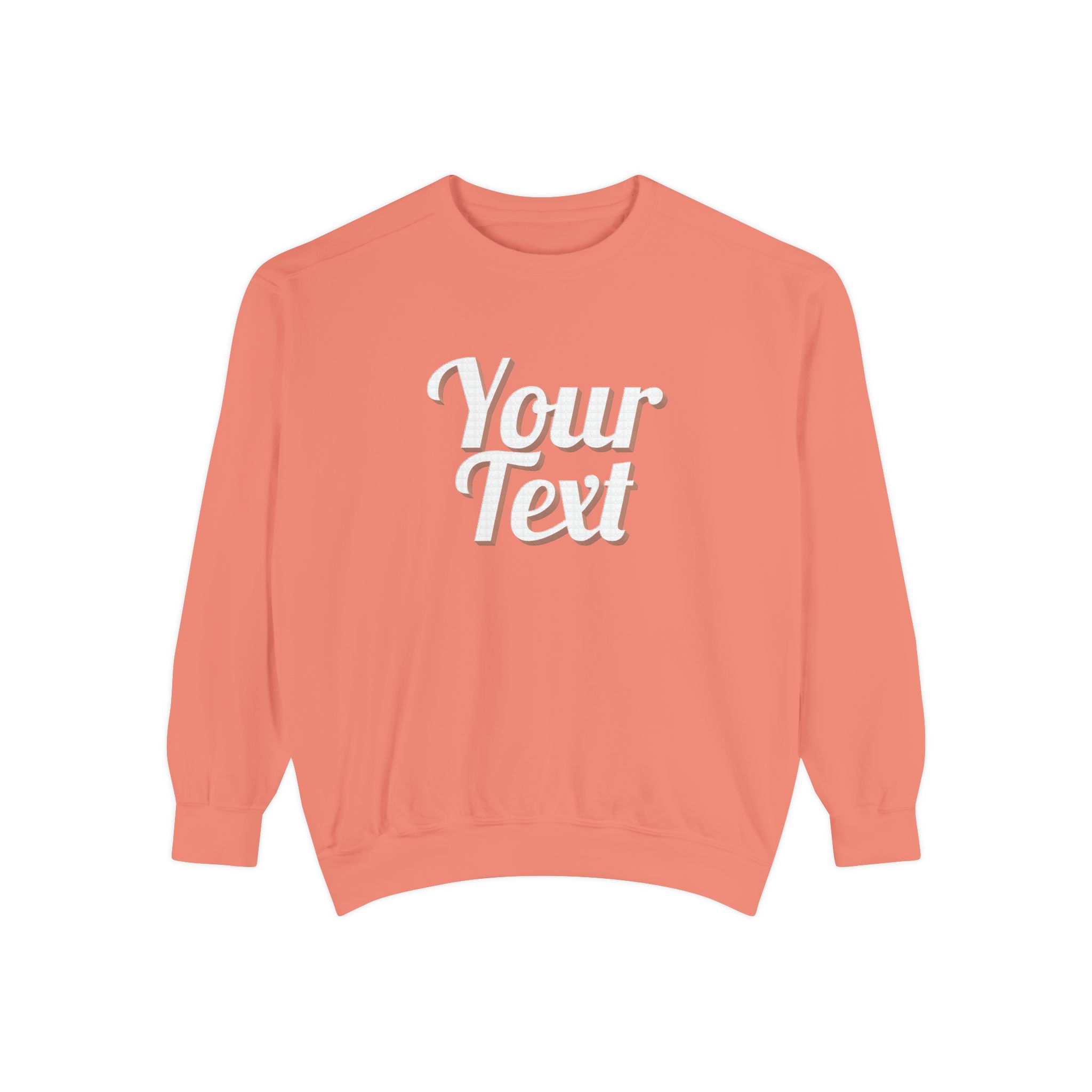 Winter Text Collection - Retro Wood 03 Unisex Garment-Dyed Sweatshirt - Görsel 5