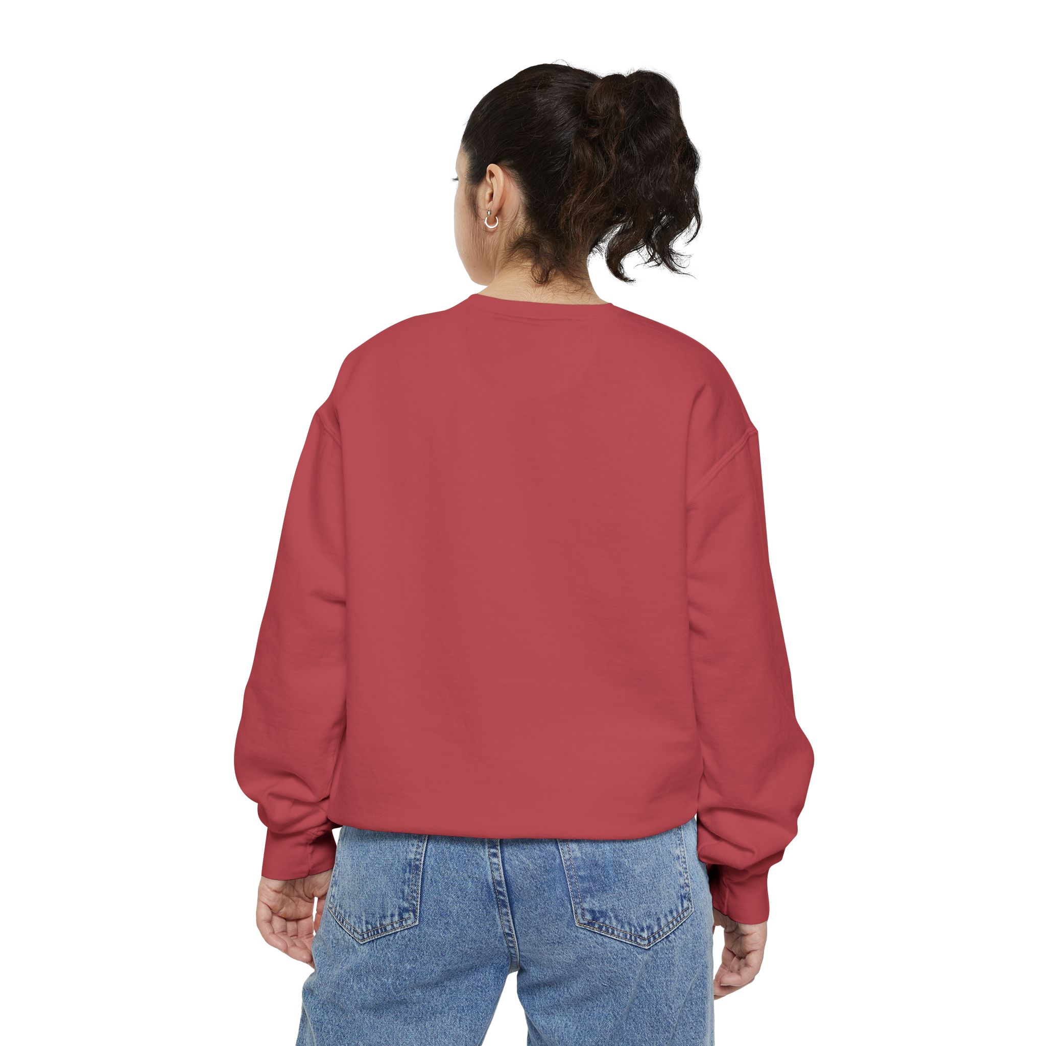 Winter Text Collection - Retro Wood 03 Unisex Garment-Dyed Sweatshirt - Görsel 32