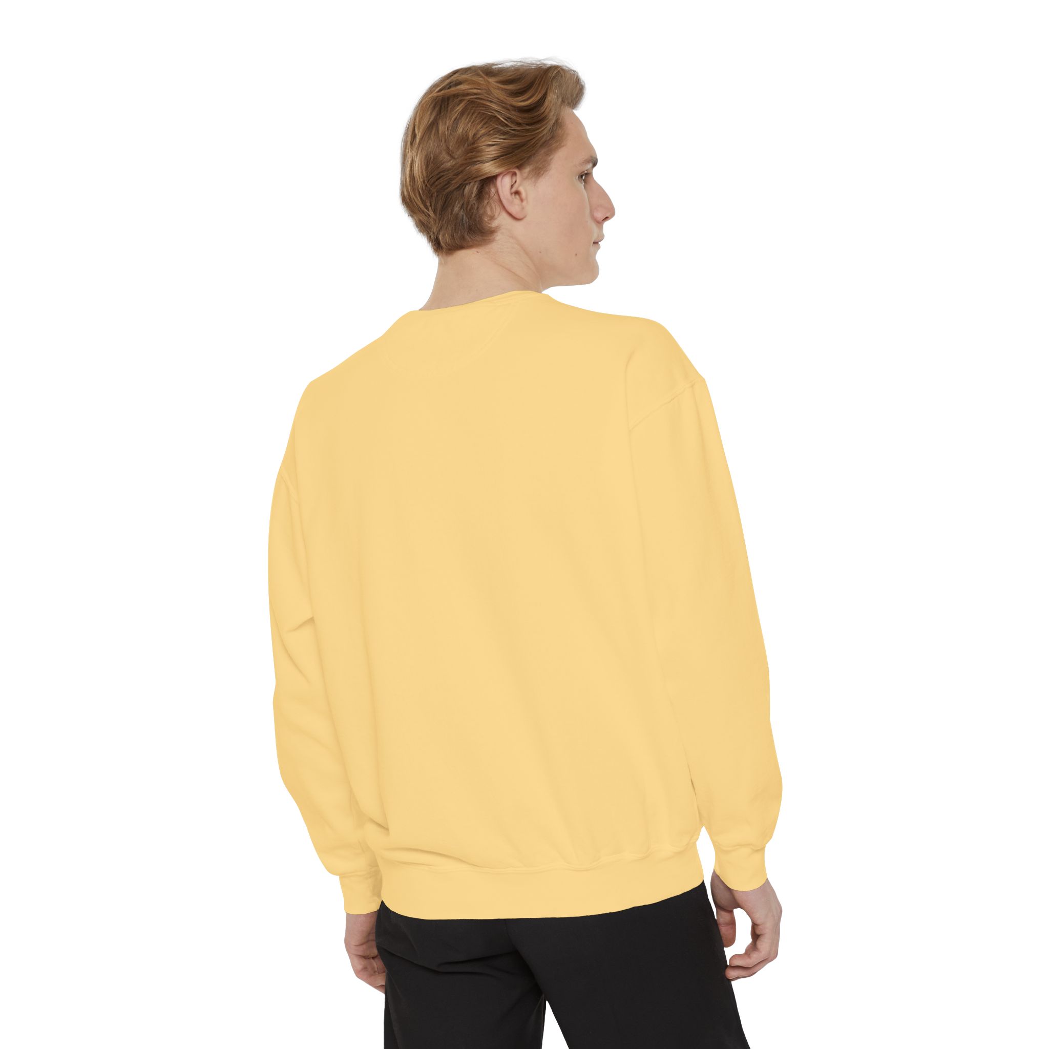 Winter Text Collection - Retro Wood 03 Unisex Garment-Dyed Sweatshirt - Görsel 8