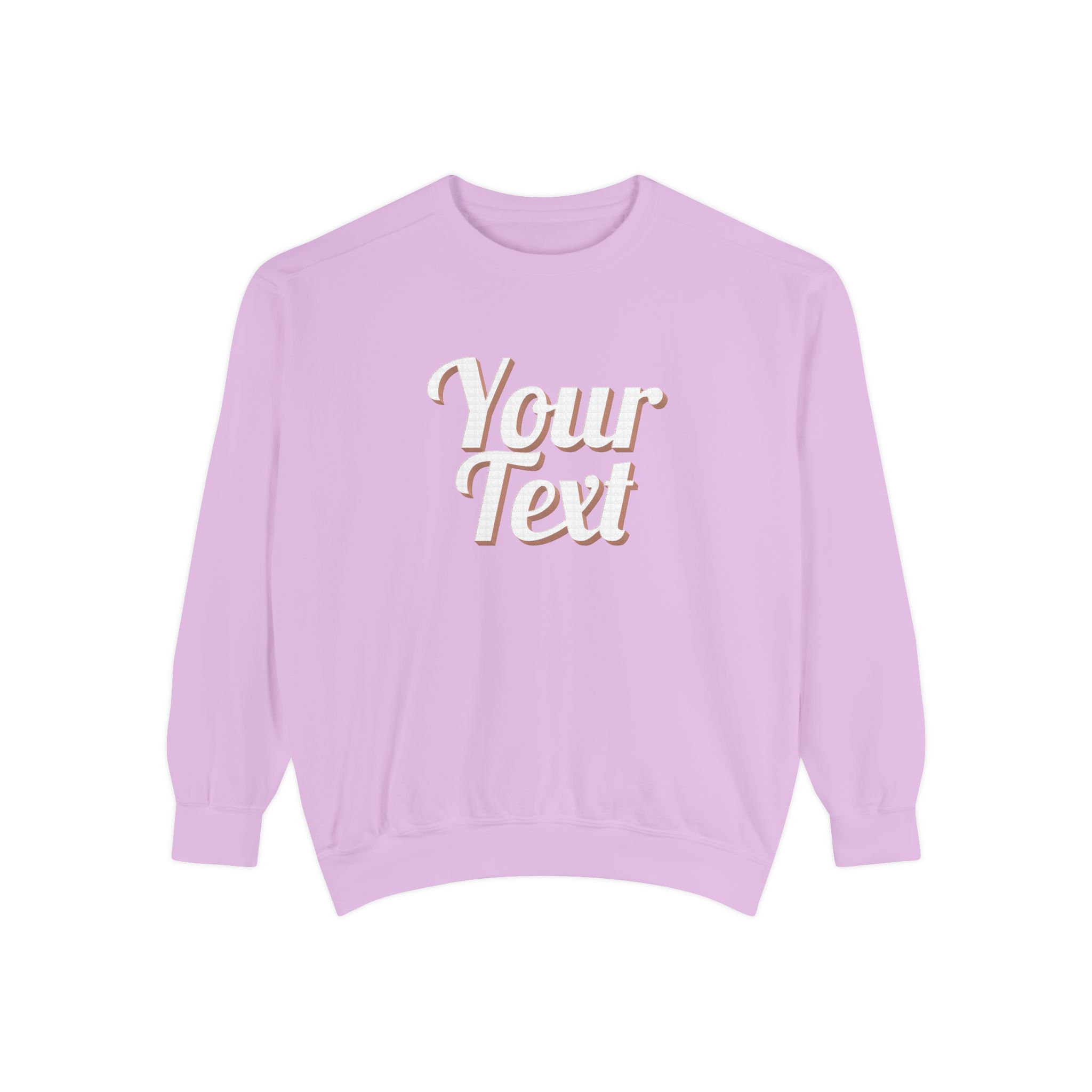 Winter Text Collection - Retro Wood 03 Unisex Garment-Dyed Sweatshirt - Görsel 33