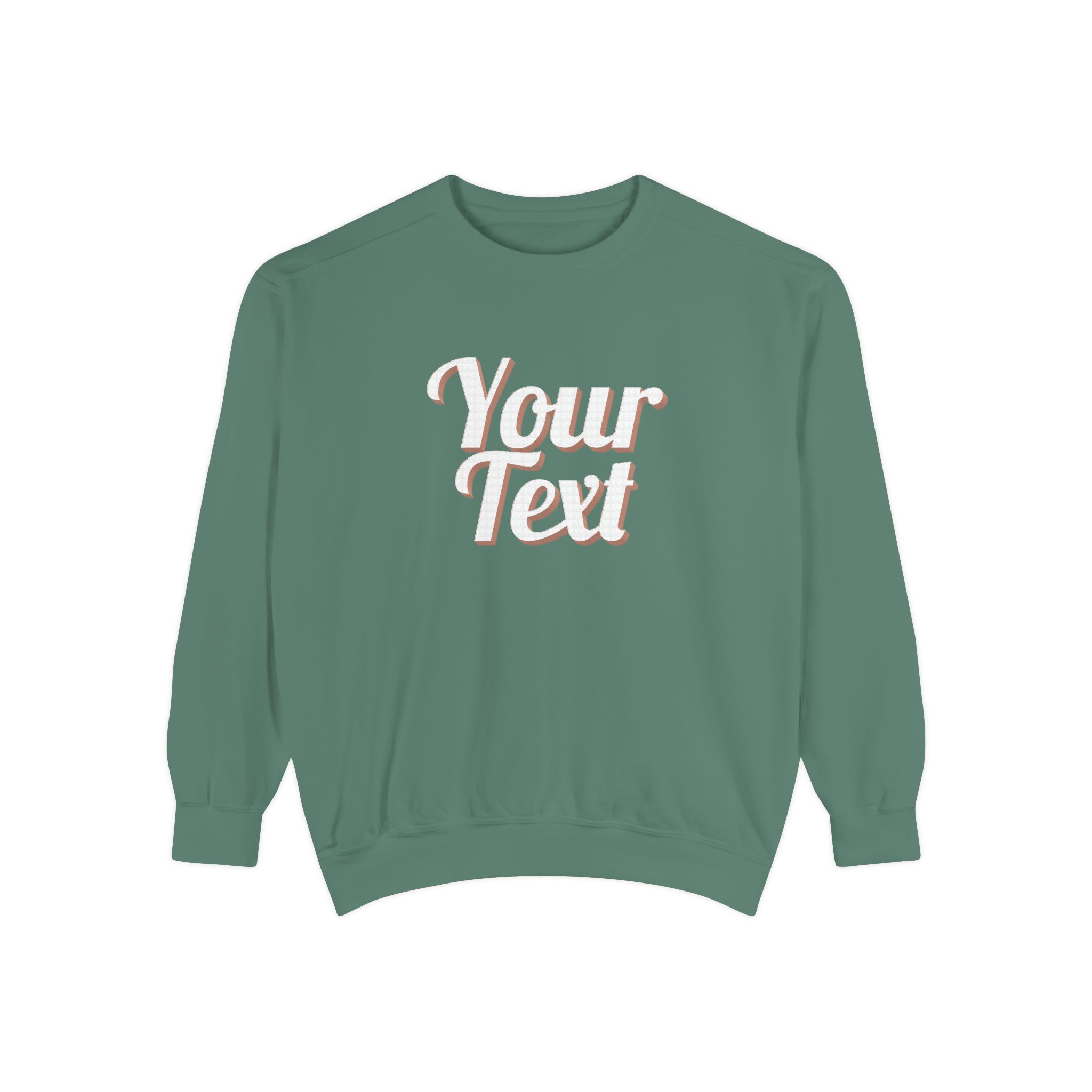 Winter Text Collection - Retro Wood 03 Unisex Garment-Dyed Sweatshirt - Görsel 13