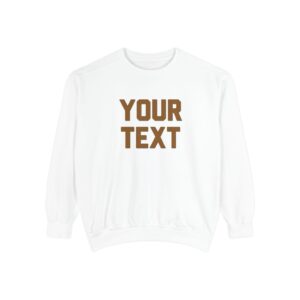 Winter Text Collection - Retro Wood 01 Unisex Garment-Dyed Sweatshirt