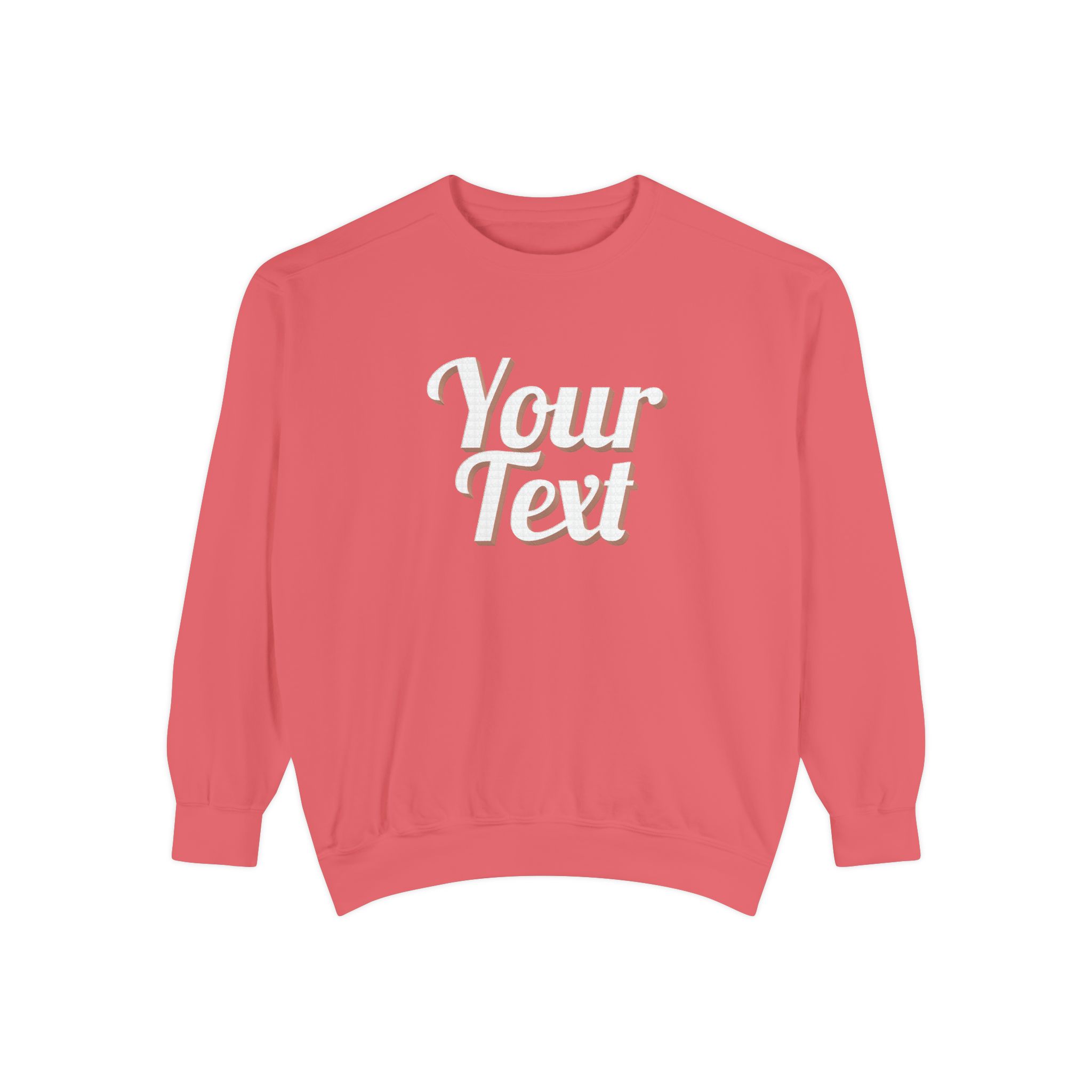 Winter Text Collection - Retro Wood 03 Unisex Garment-Dyed Sweatshirt - Görsel 29