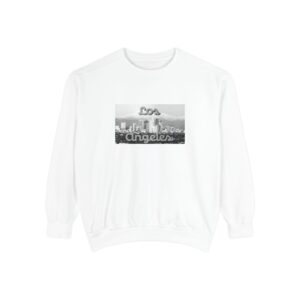 Winter Text Collection - Retro Black White Unisex Garment-Dyed Sweatshirt