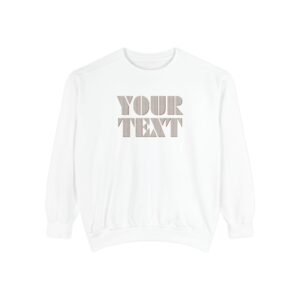 Winter Text Collection - Retro Wood 02 Unisex Garment-Dyed Sweatshirt