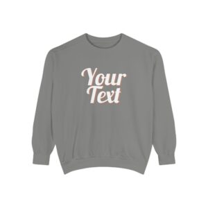 Winter Text Collection - Retro Wood 03 Unisex Garment-Dyed Sweatshirt
